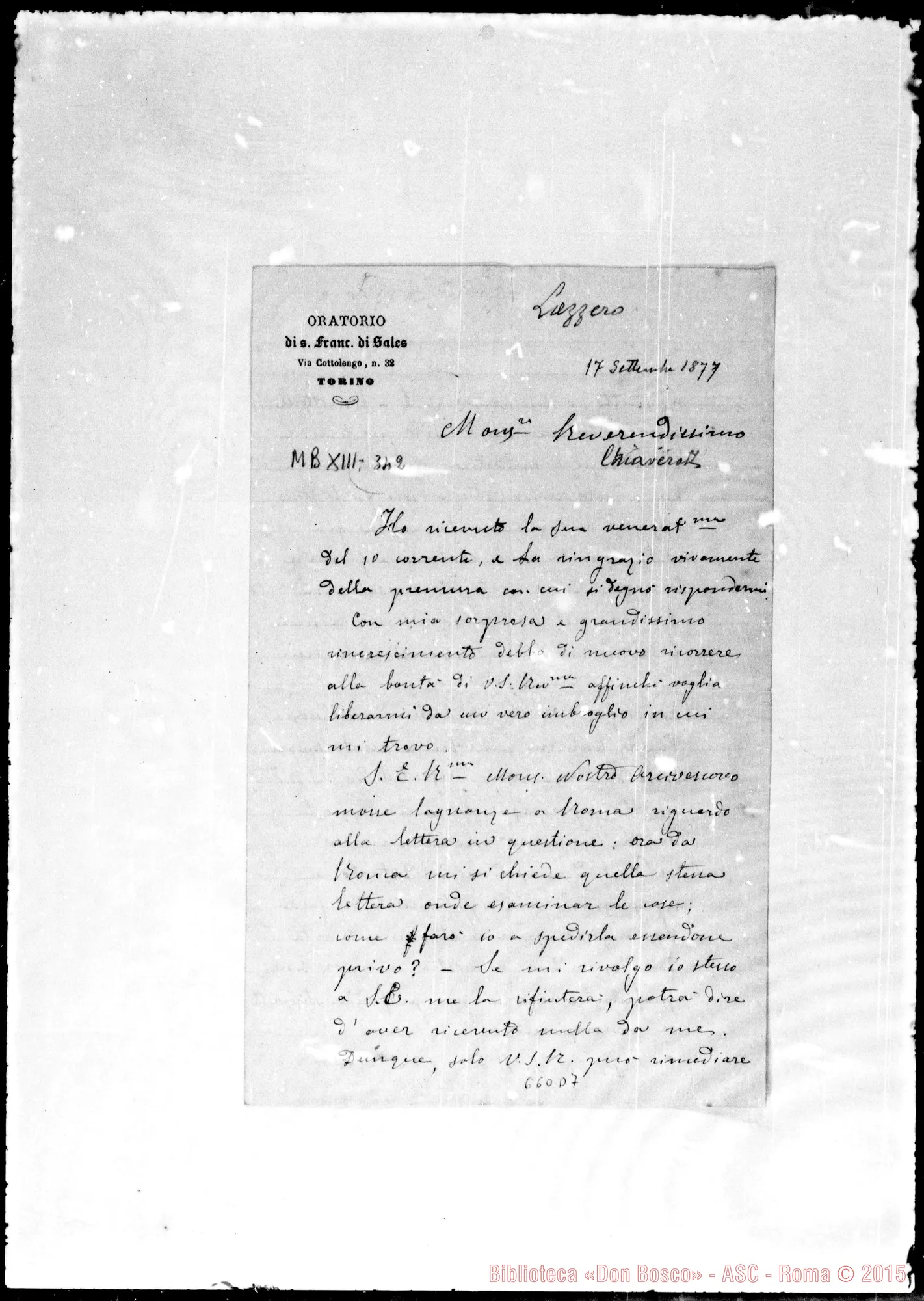 Fotogramma D 7 — Lazzero-Chiaverotti. 17- 9-1877