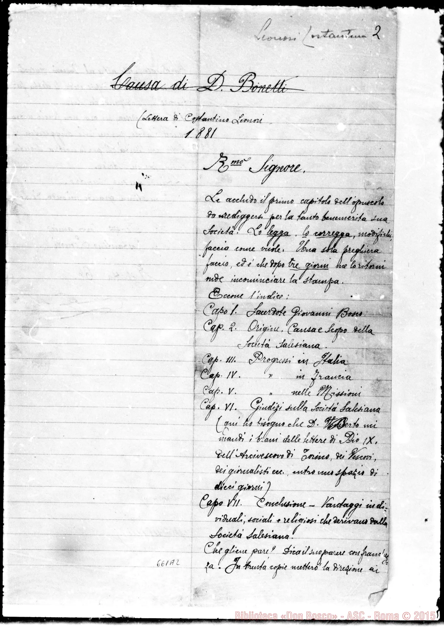 Fotogramma A 2 — » »-Rev.do Sig. 1881. Copia