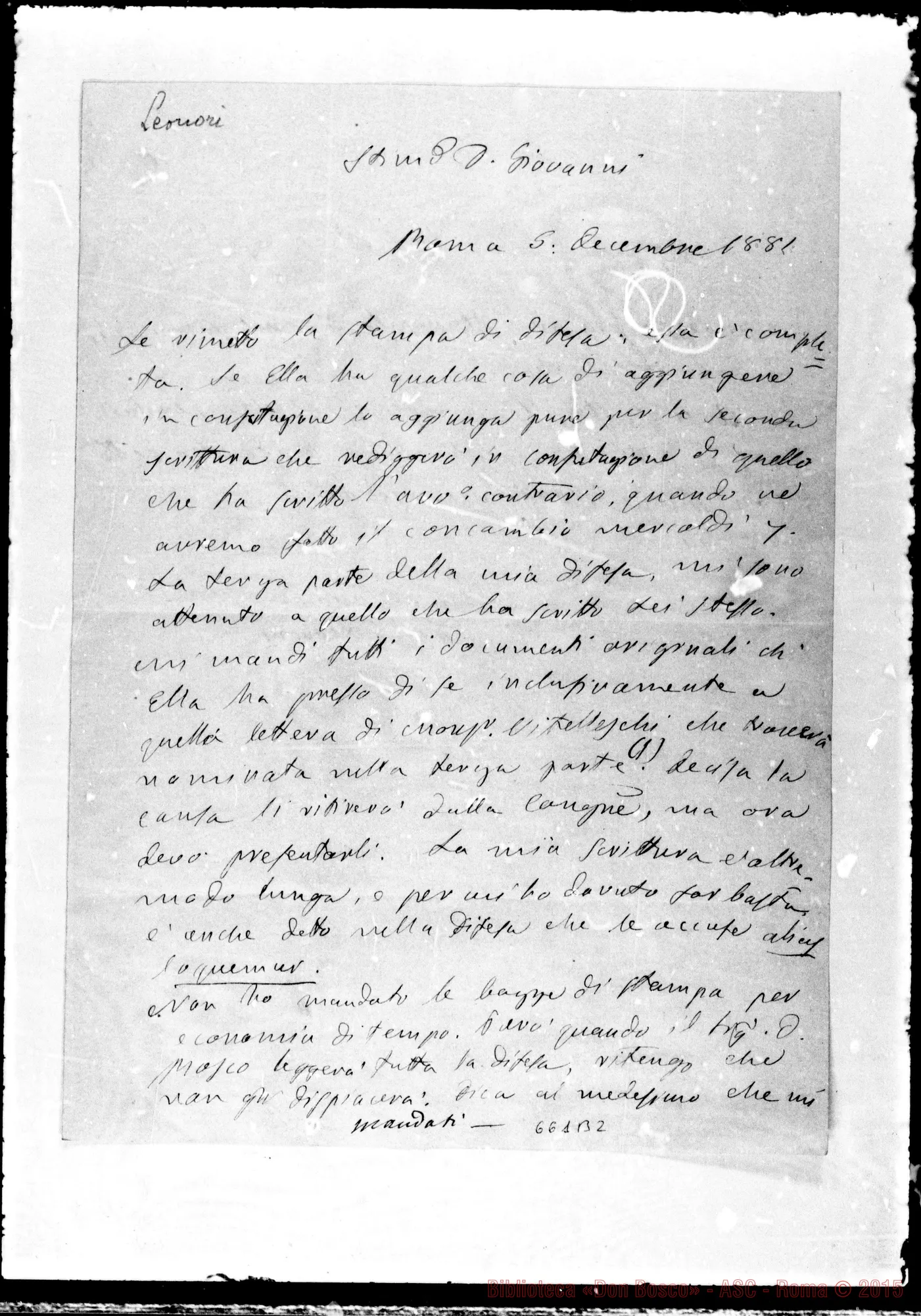 Fotogramma B 2 — » »-Giovanni. 6-12-1881