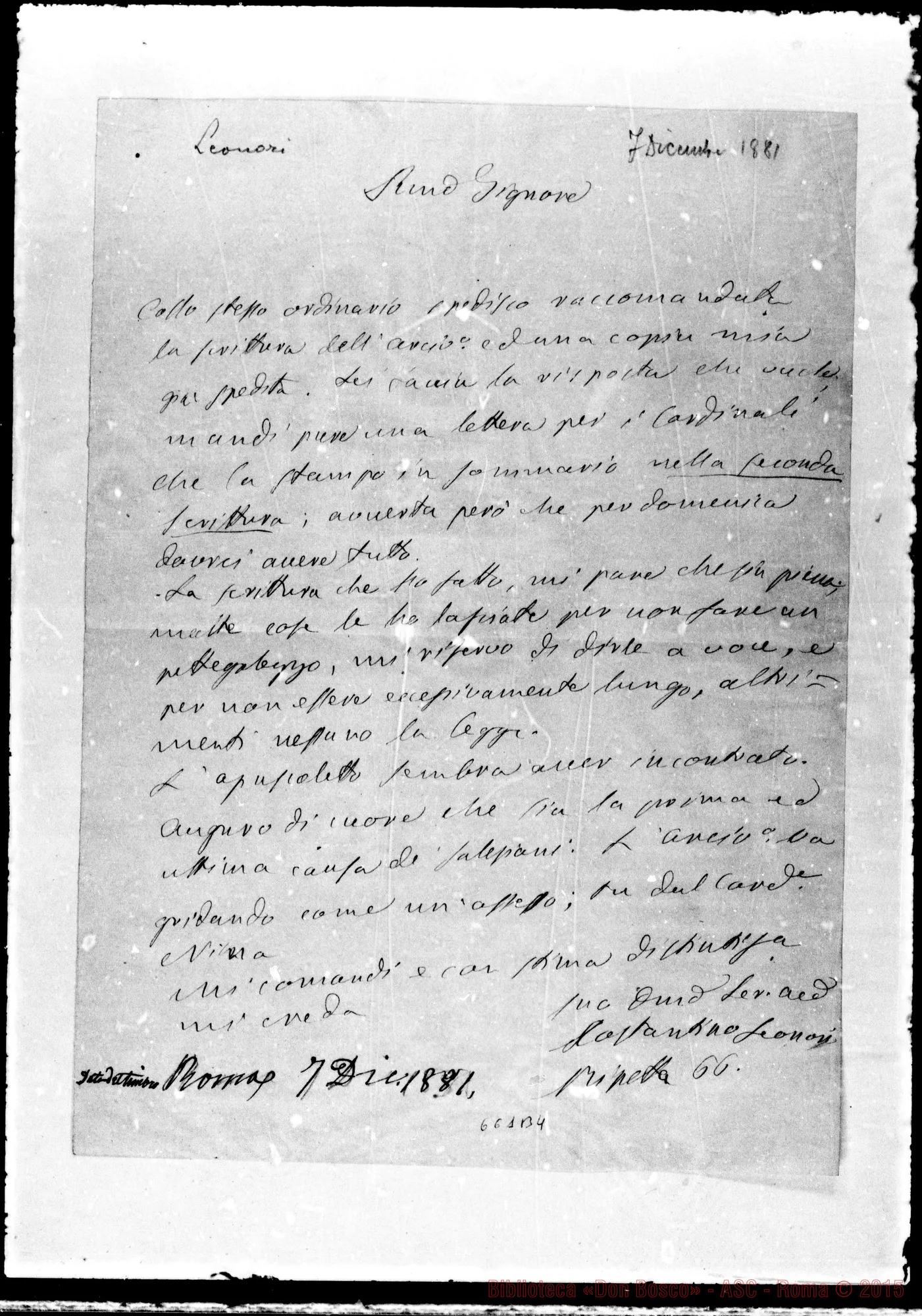 Fotogramma B 4 — » »-Rev.do Sig. 7-12-1881