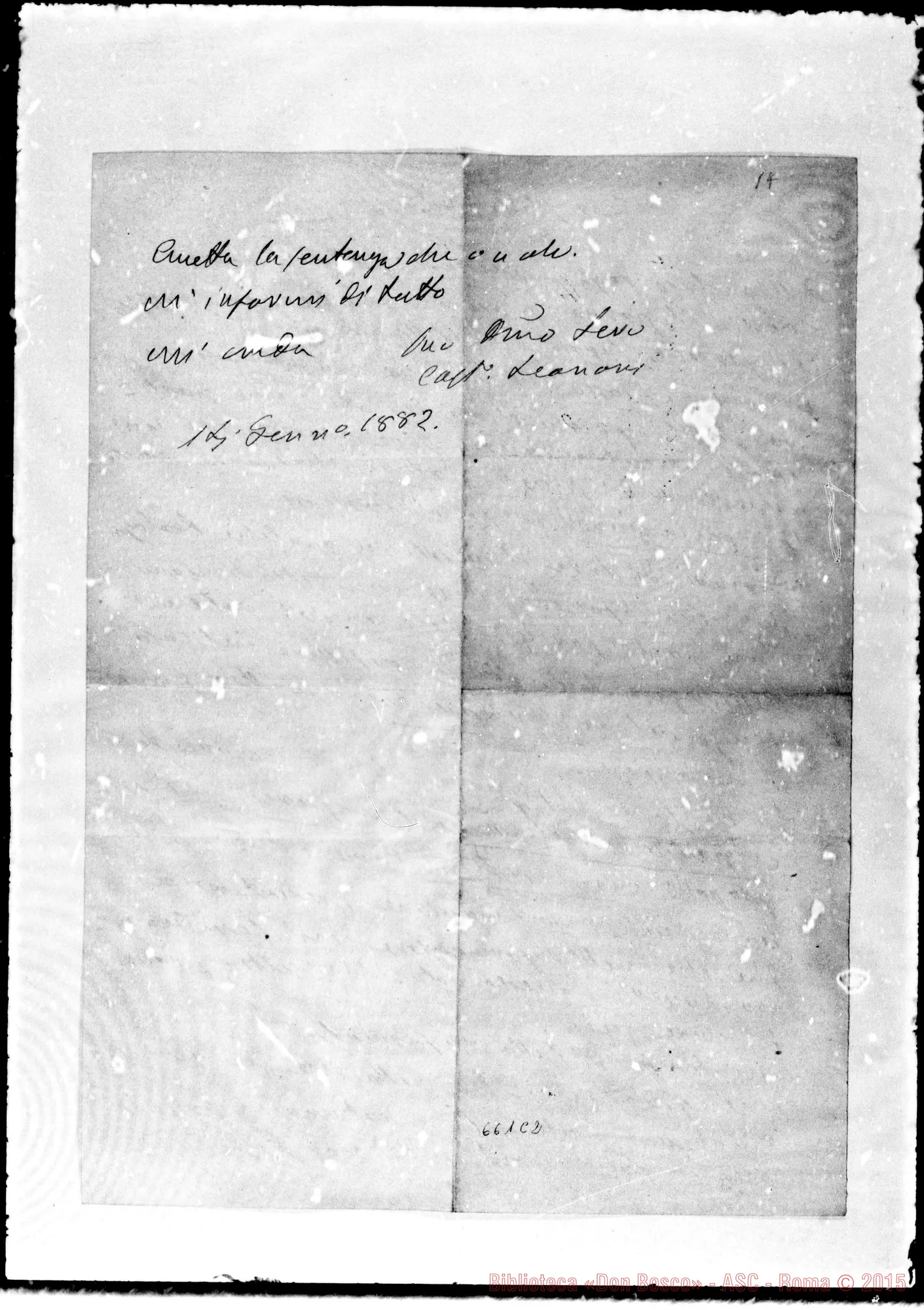 Fotogramma C 2 — » »-Bonetti. 14- 1-1882