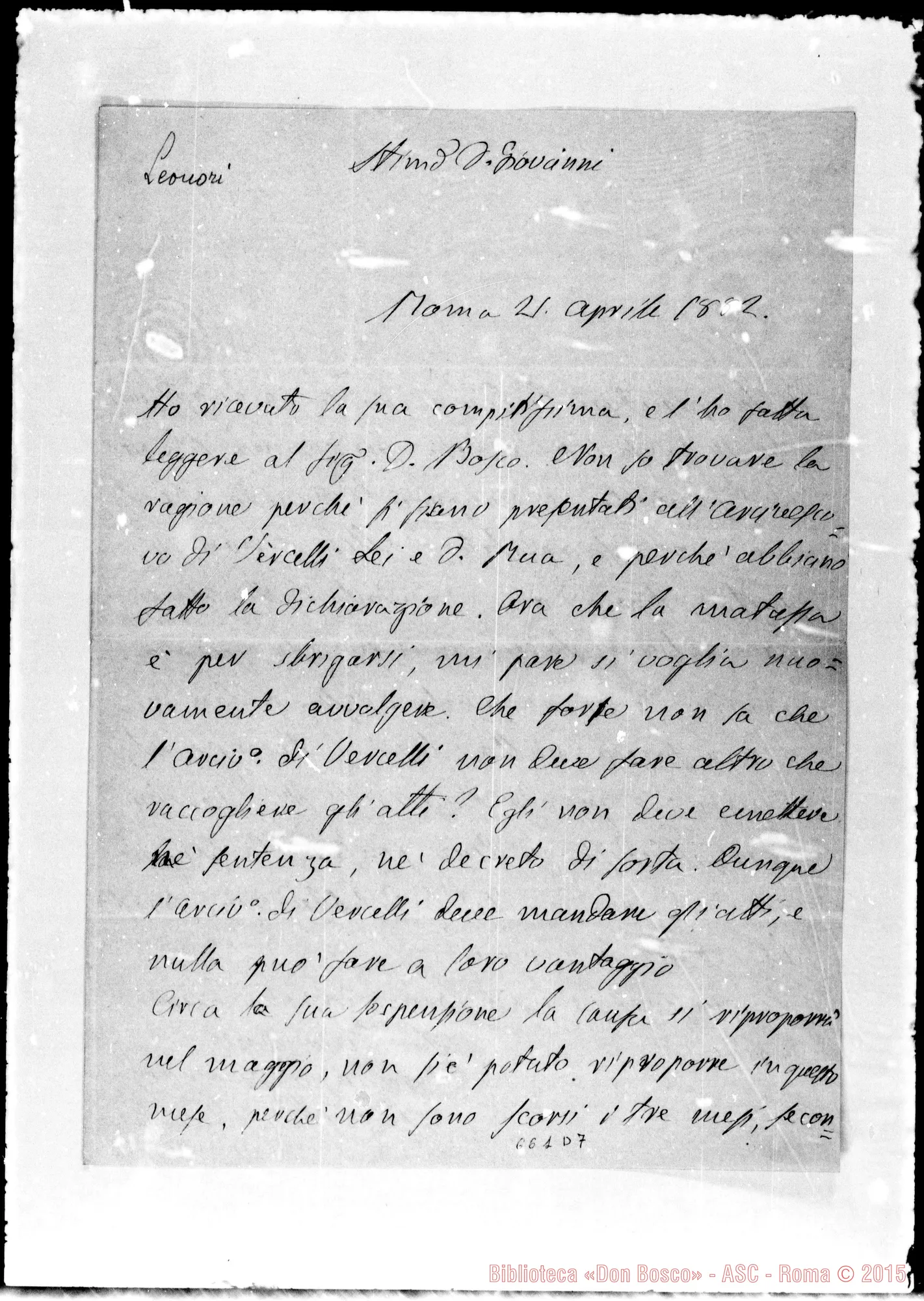 Fotogramma D 7 — » »-Giovanni. 21- 4-1882