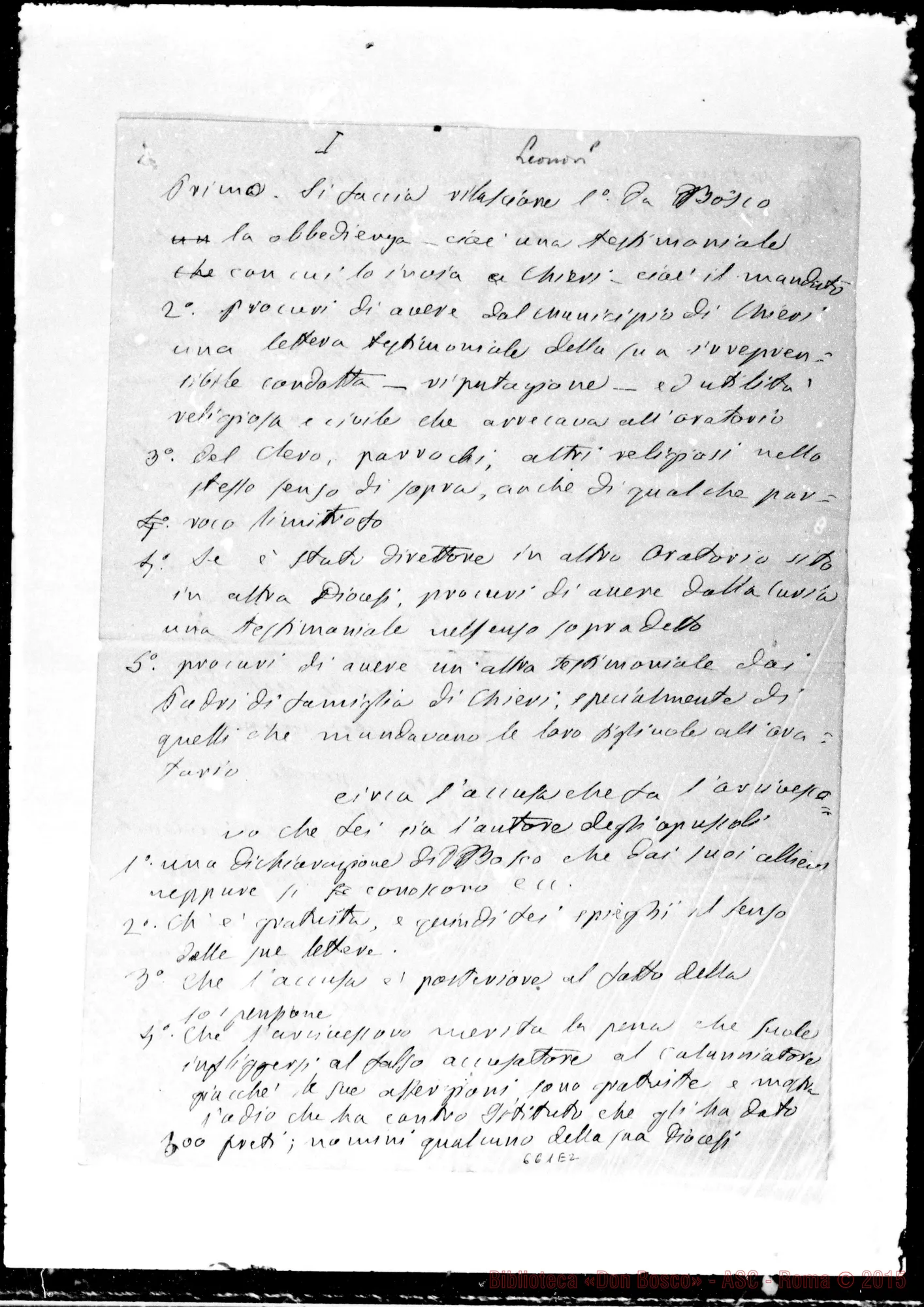 Fotogramma E 2 — » »-Bonetti. Senza data. Acclusi istanza E voto del P. Bianchi alla C. del Concilio