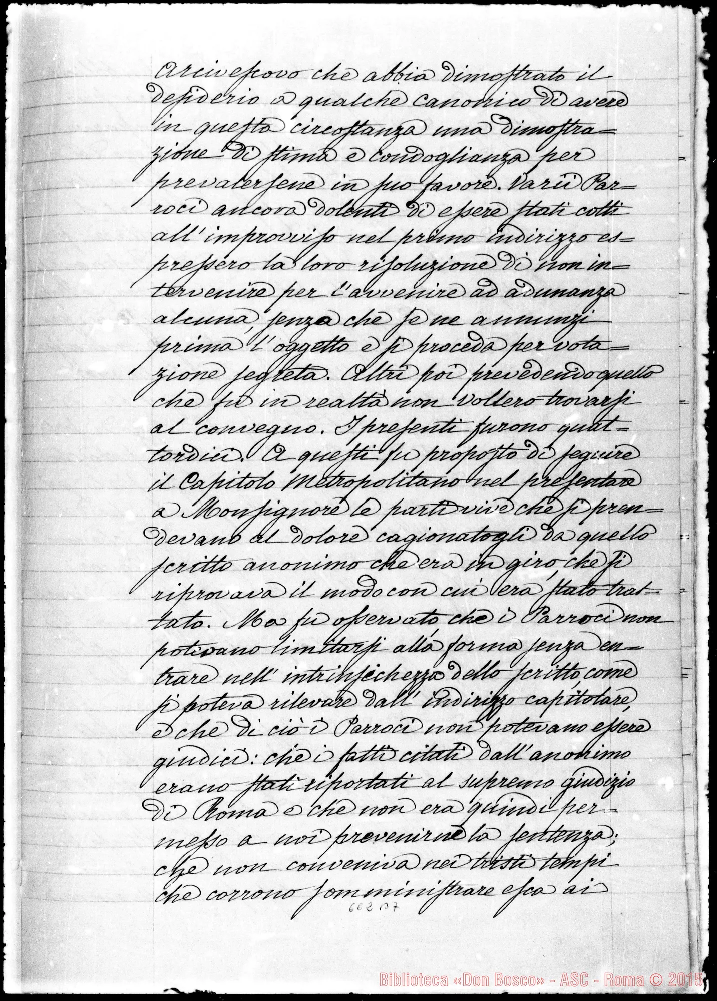 Fotogramma B 7 — Copia di documenti relativi alla lettera anonima