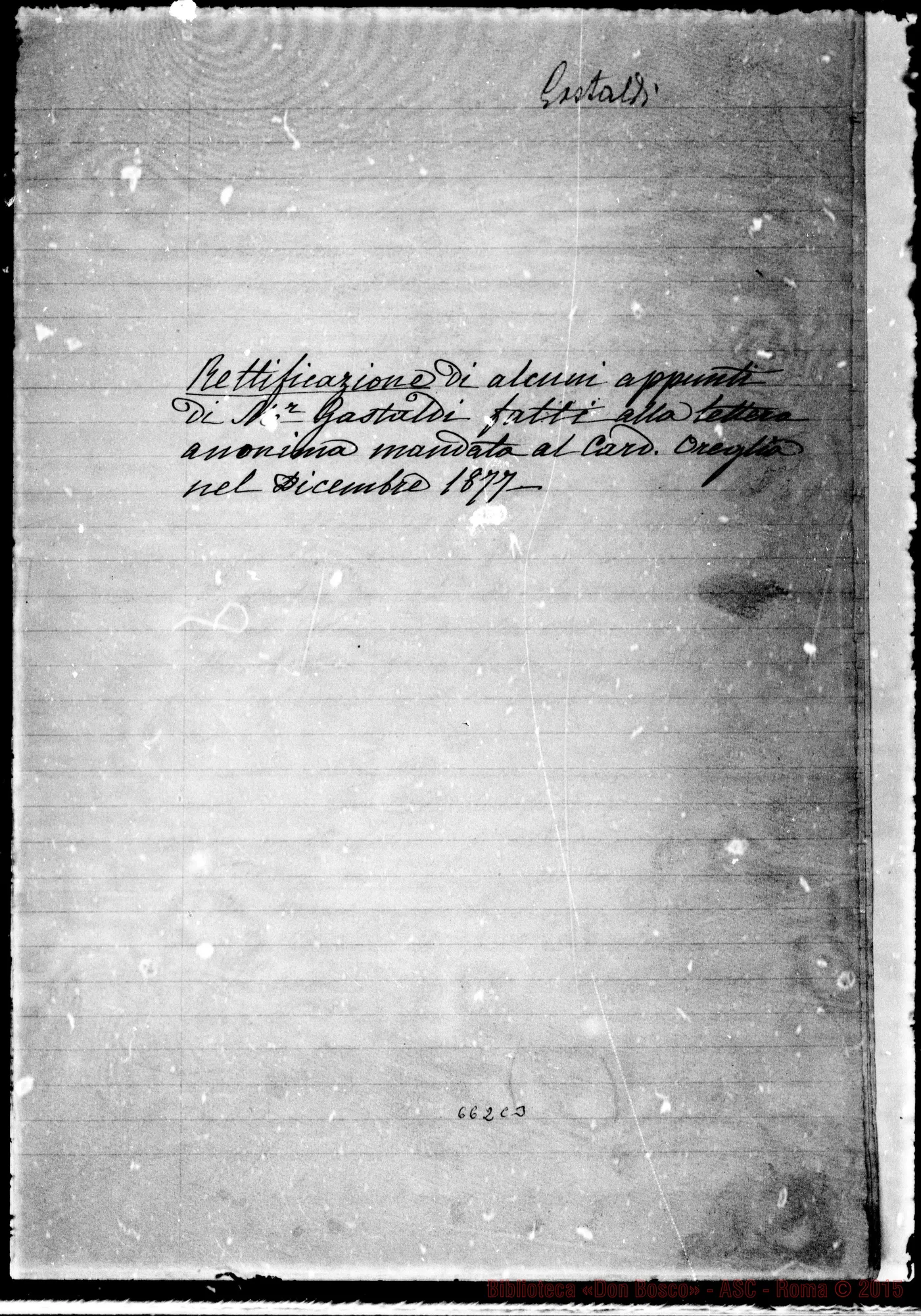 Fotogramma C 3 — Copia di documenti relativi alla lettera anonima