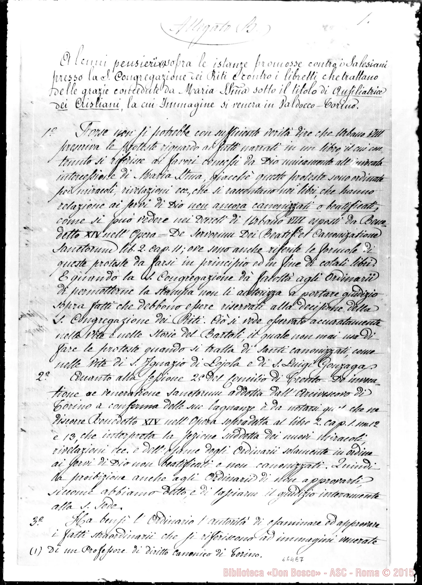 Fotogramma E 7 — Allegato B: Alcuni pensieri…