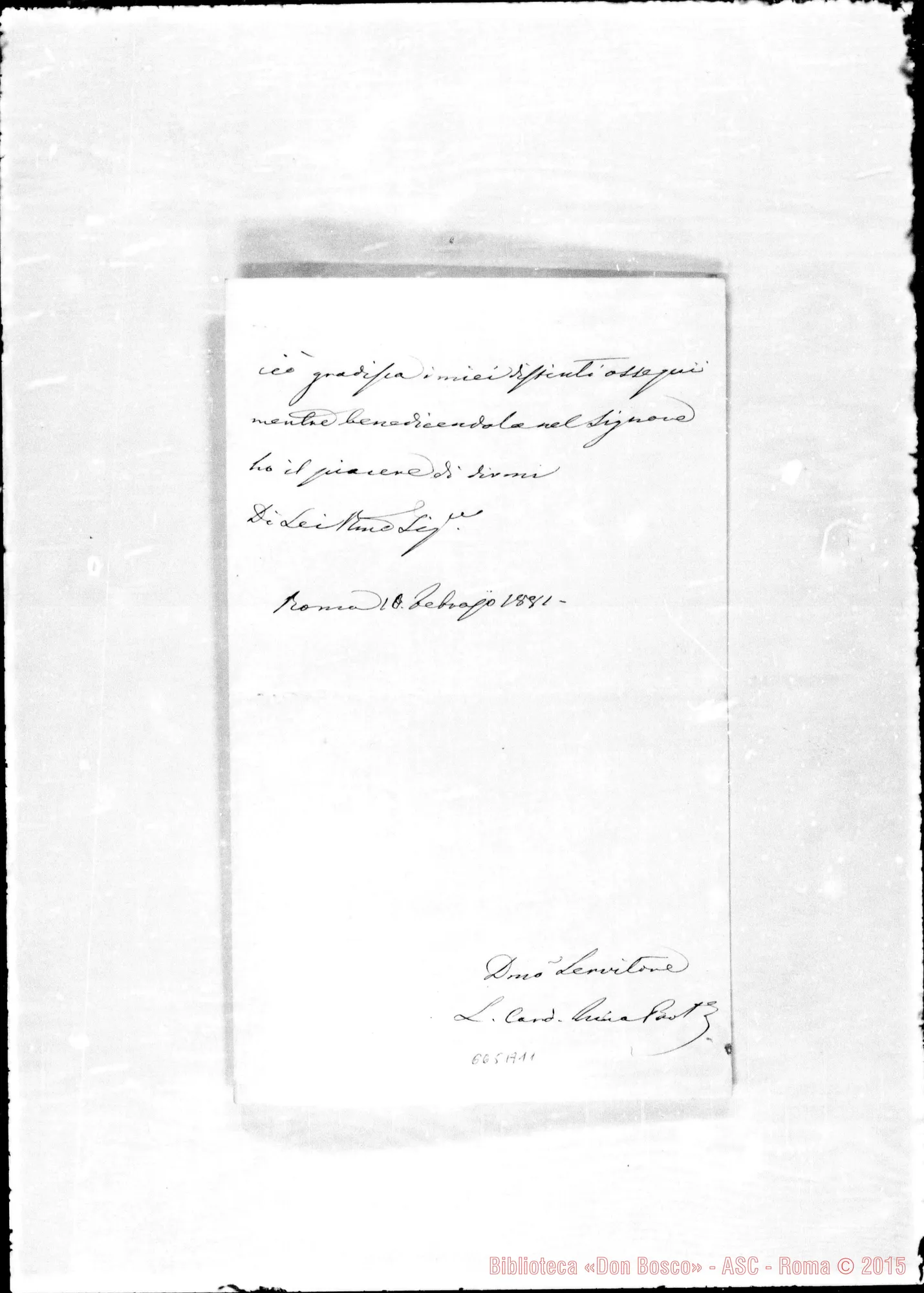 Fotogramma A 11 — Nina, Card.-Bosco. 10- 2-1881
