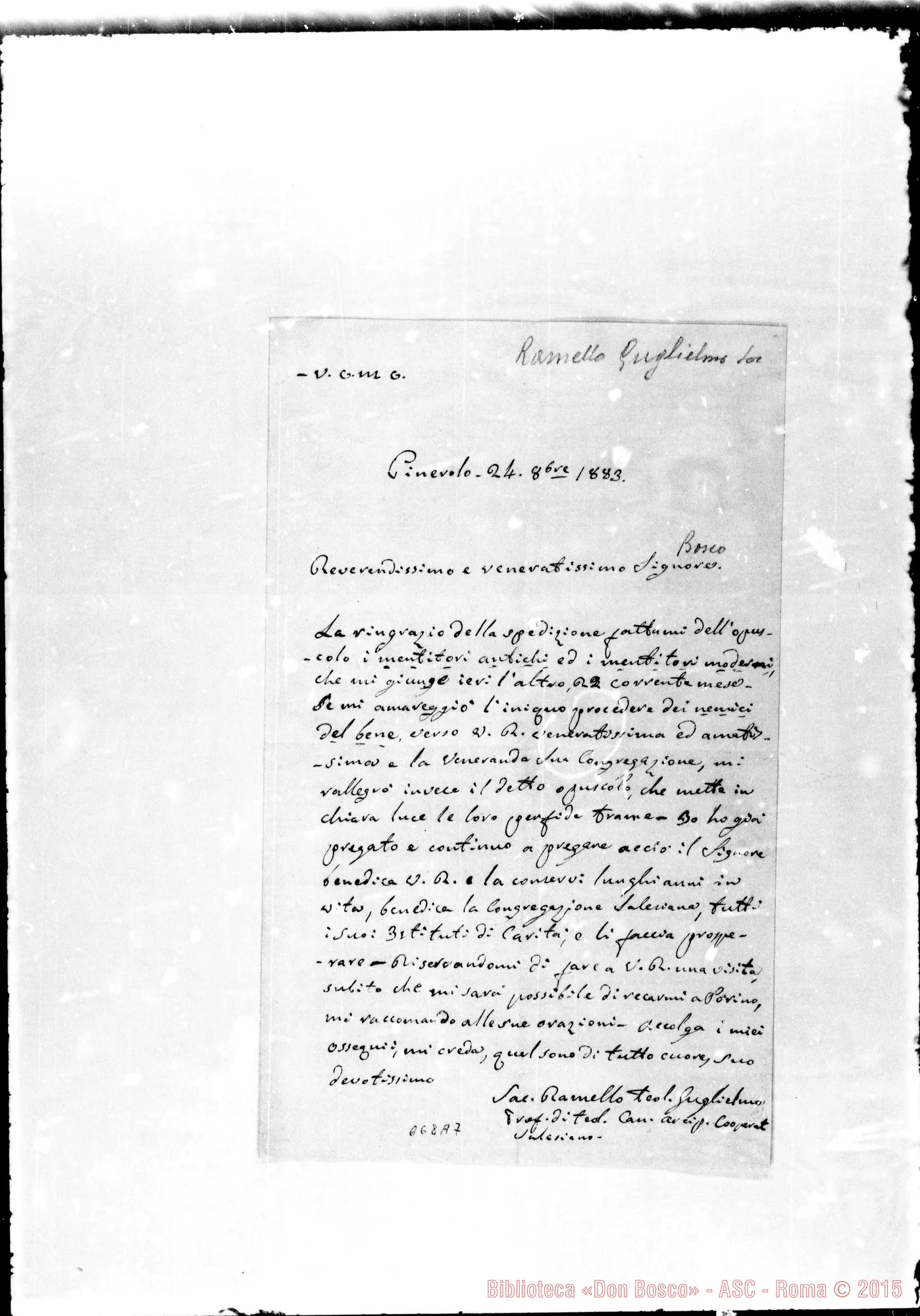 Fotogramma A 7 — Ramello-Bosco. 24-10-1883