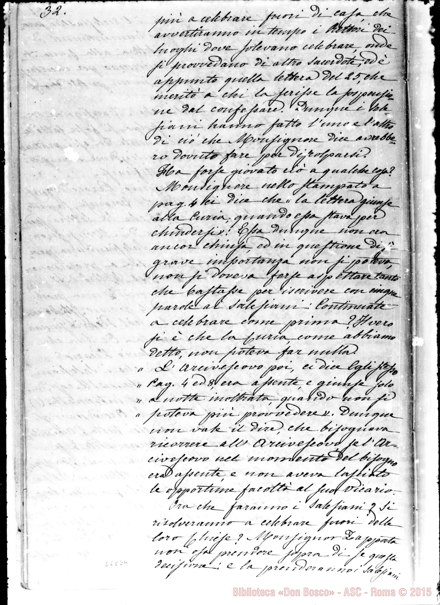 Fotogramma E 4 — Risposta allo stampato di Mons. Gastaldi. Copia Ms. Berto