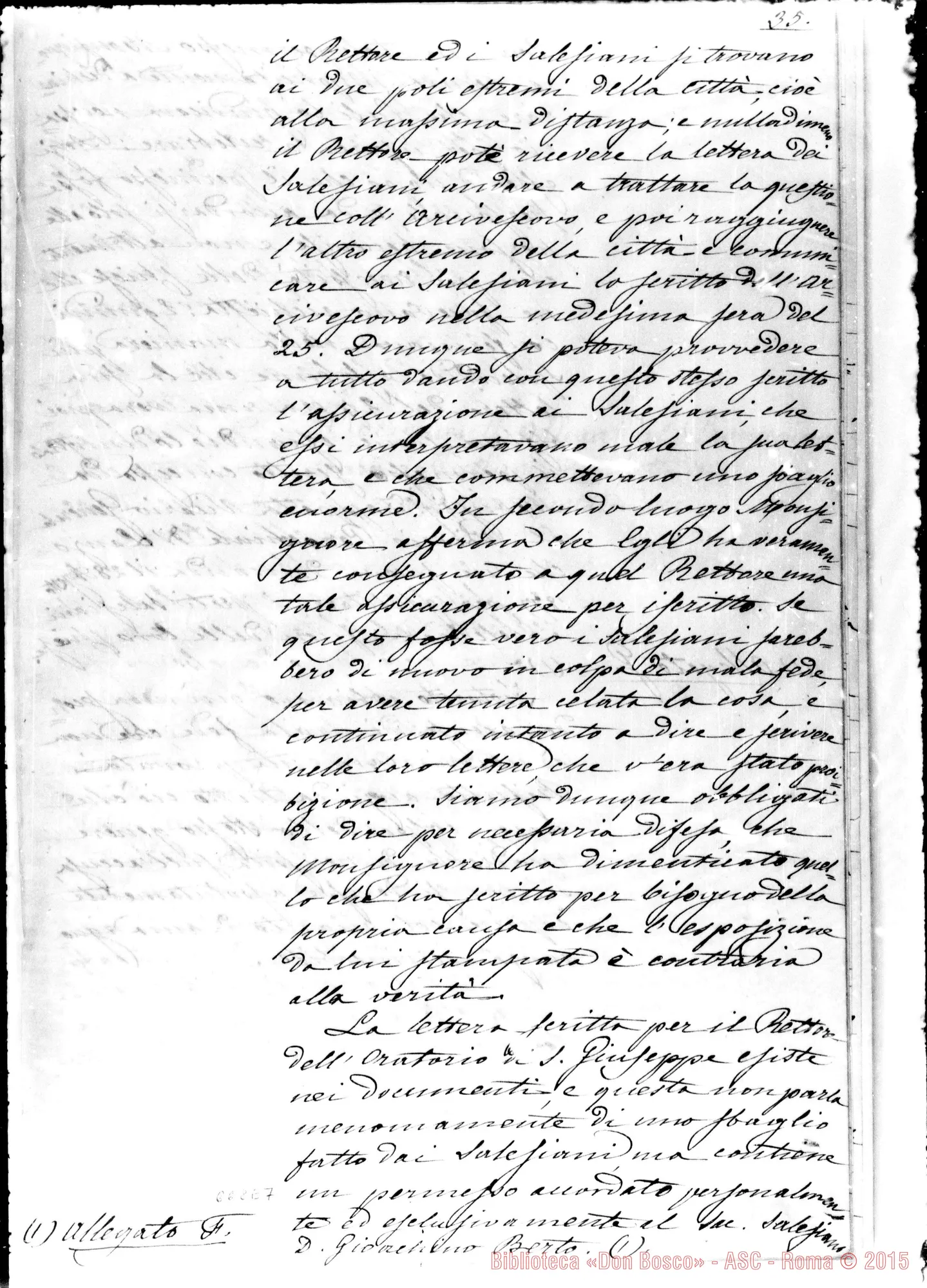 Fotogramma E 7 — Risposta allo stampato di Mons. Gastaldi. Copia Ms. Berto