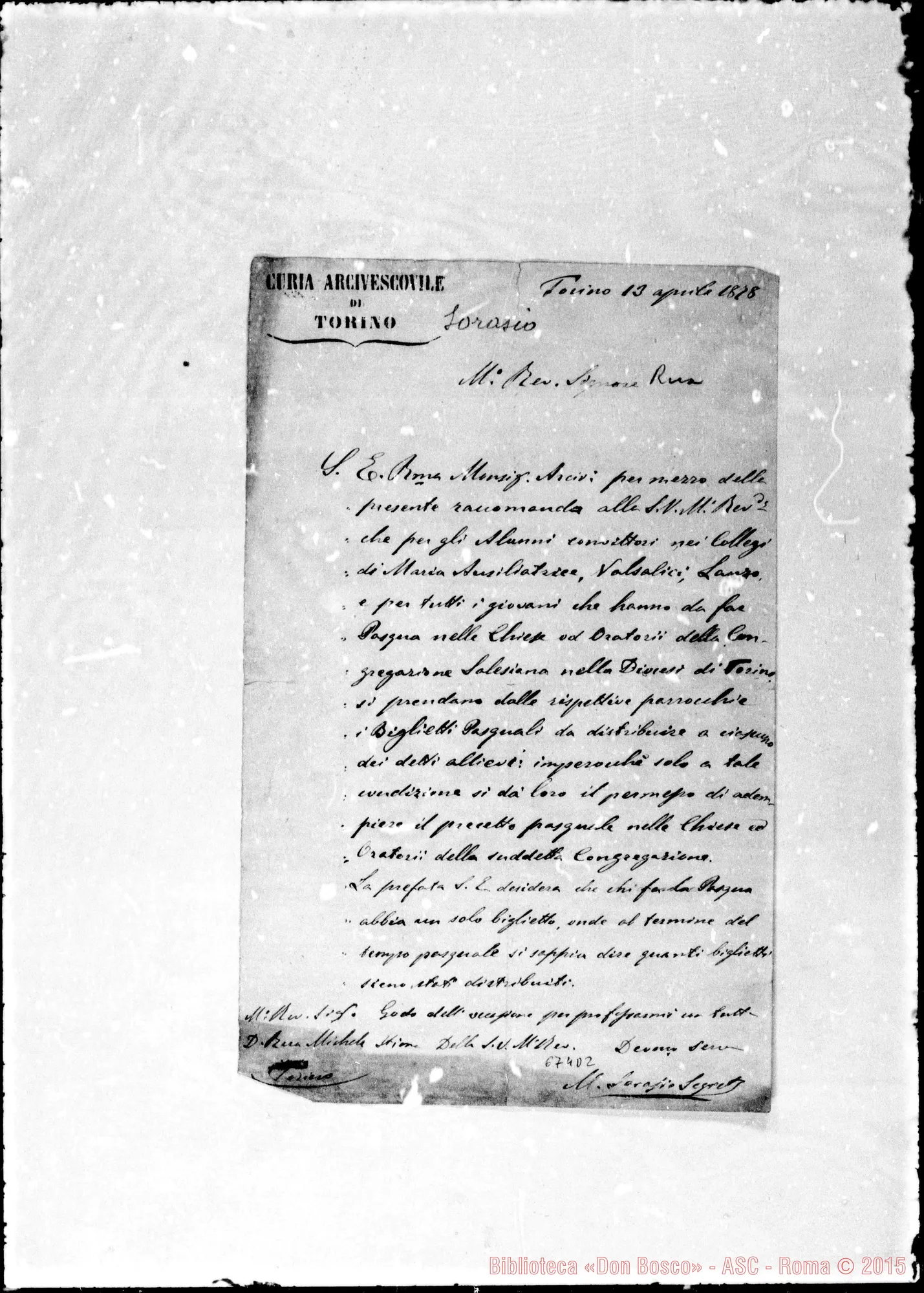 Fotogramma D 2 — Sorasio M.-Rua. 13- 4-1878