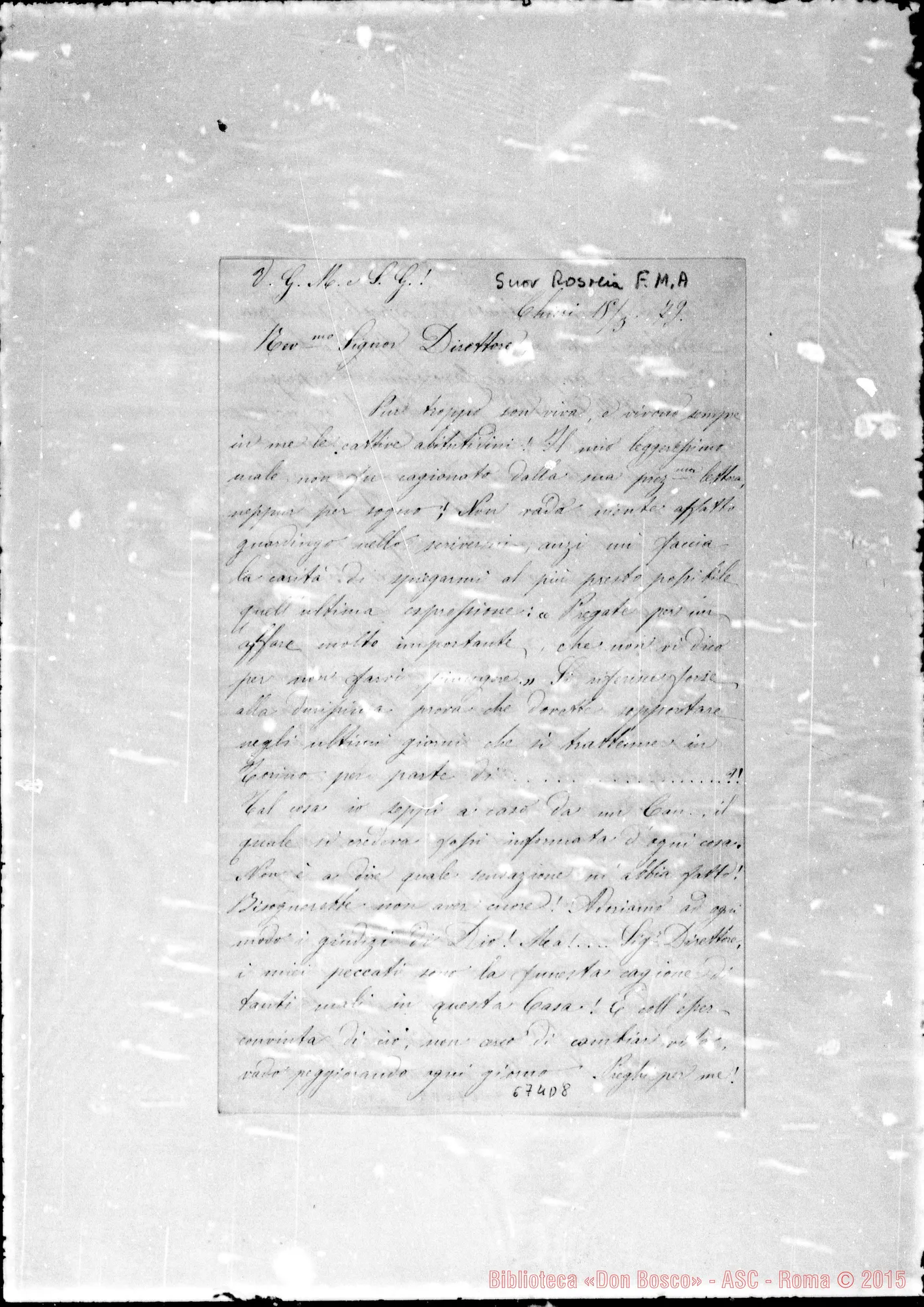 Fotogramma D 8 — Suor Rosalia-Bonetti. 15- 3-1879