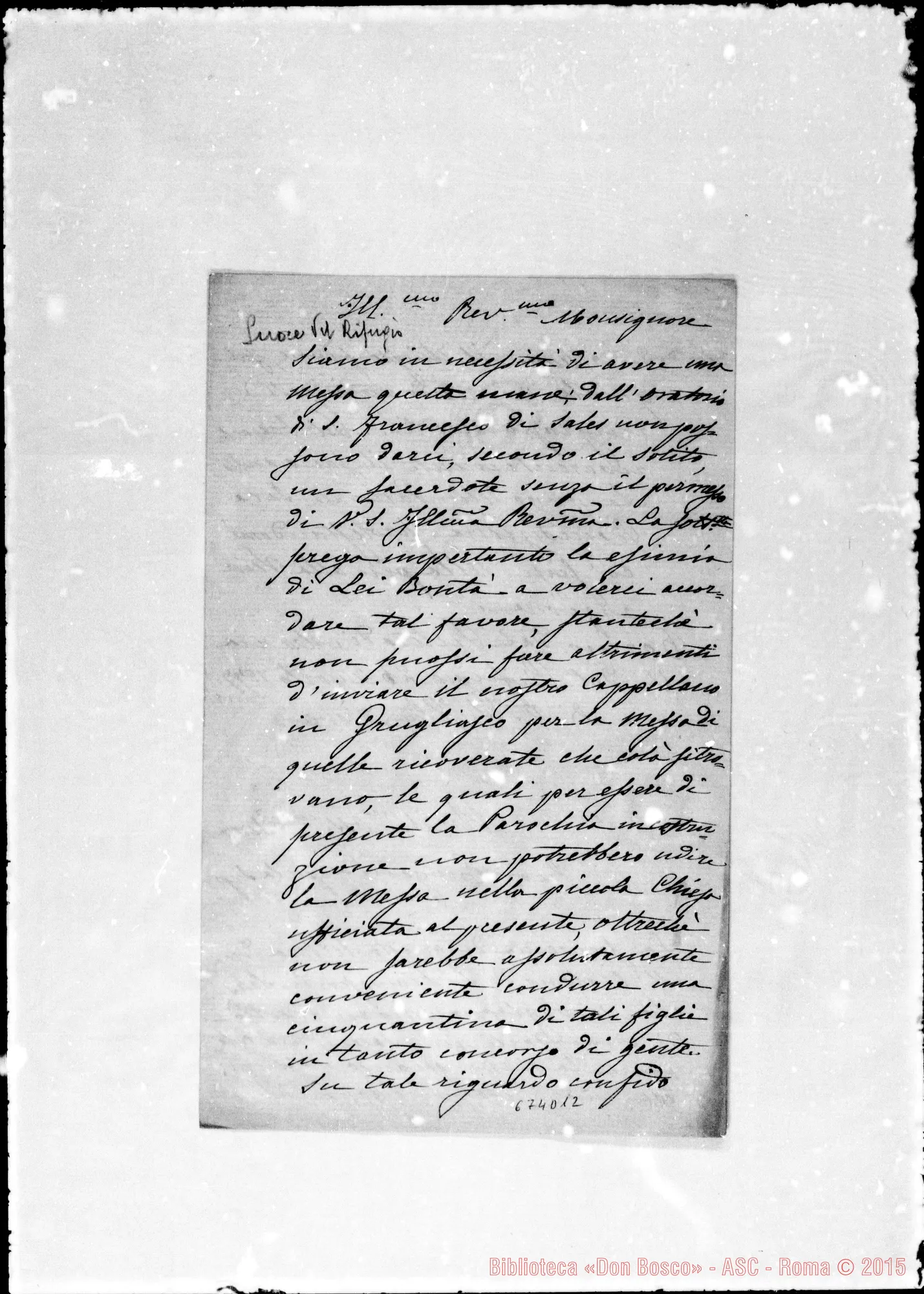 Fotogramma D 12 — Suore del Rifugio-Gastaldi. 26- 8-1877. Copia