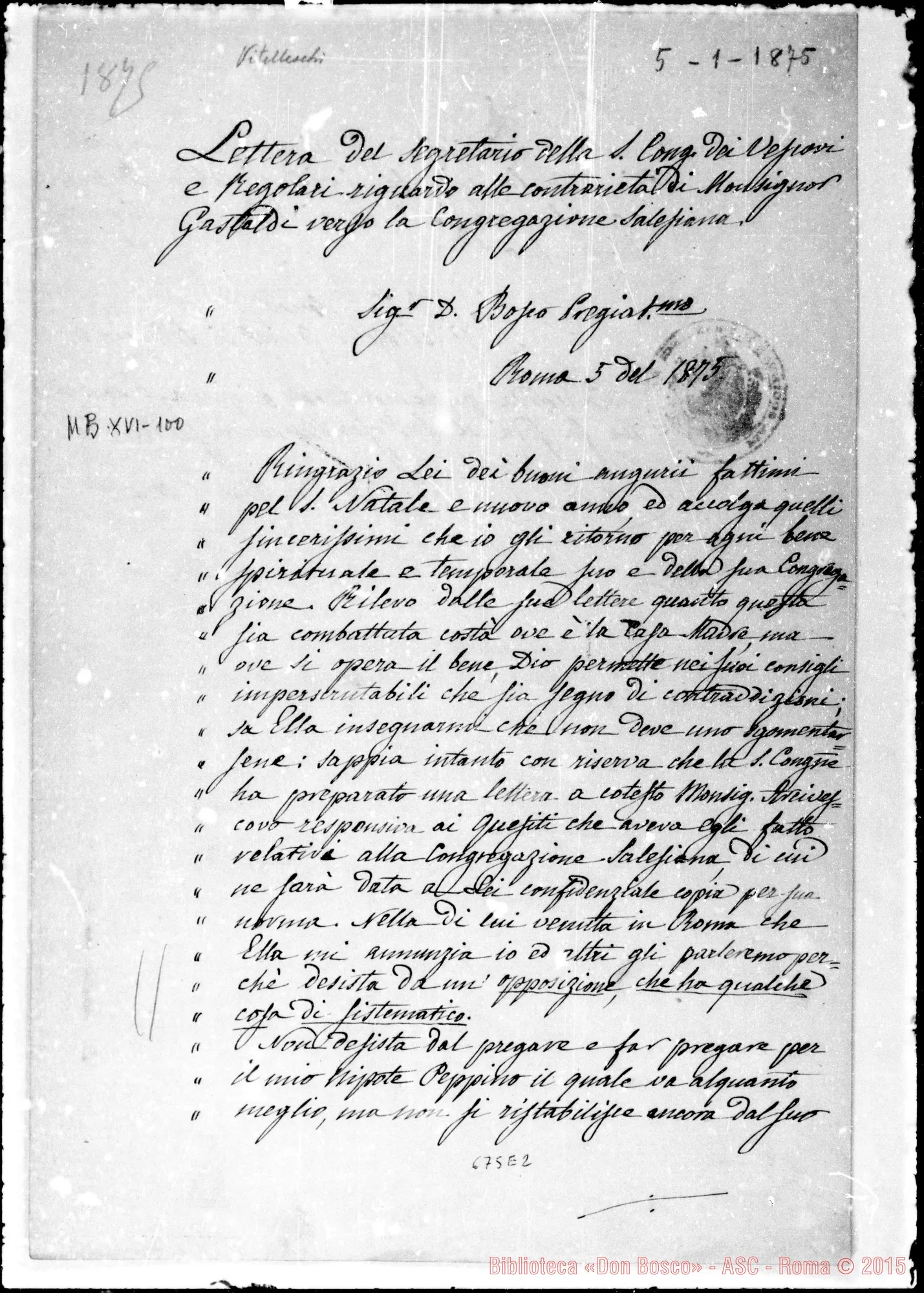 Fotogramma E 2 — »-Bosco. 5- 1-1875. Copia