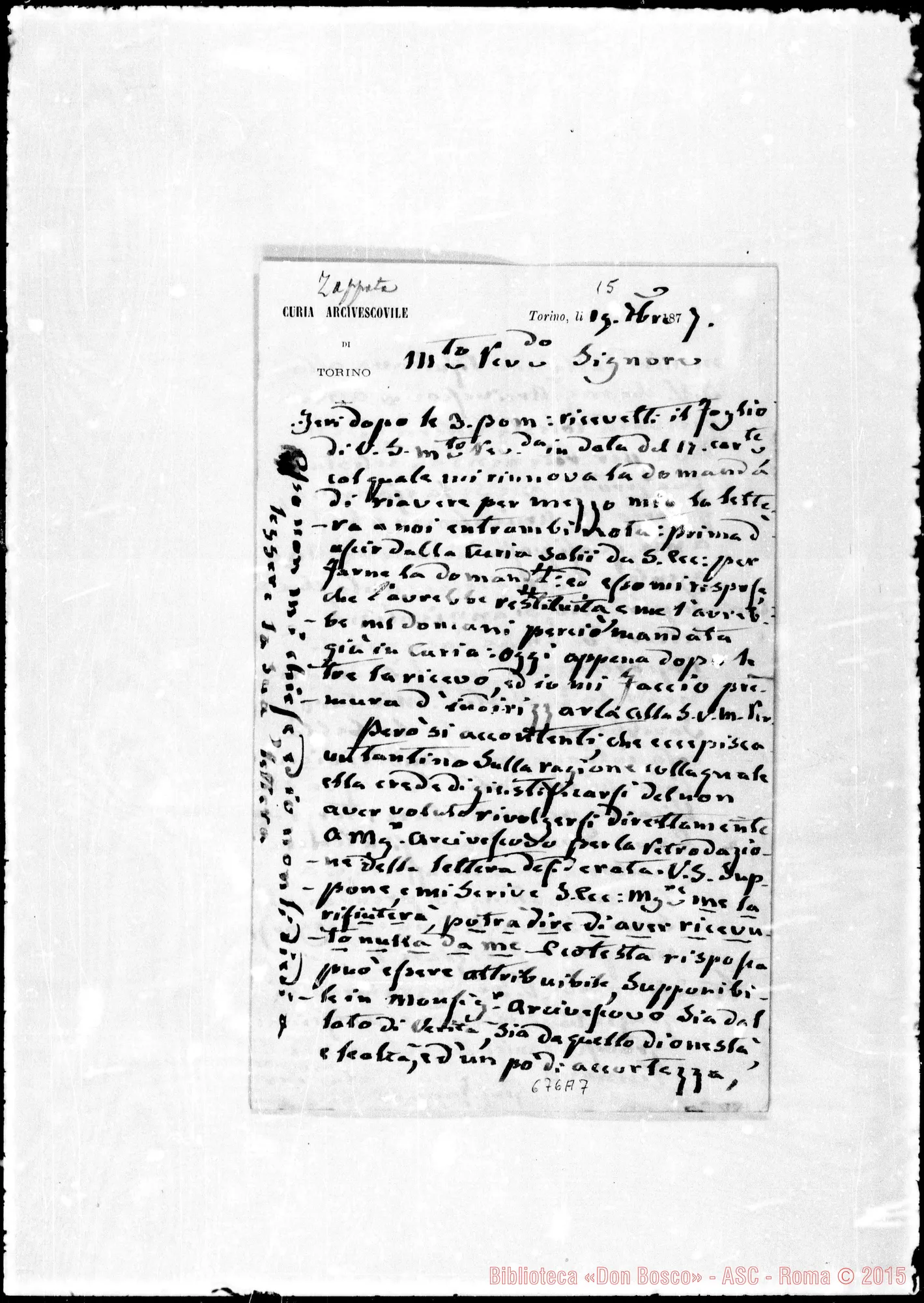 Fotogramma A 7 — »-Rev.do Sig. 15- 9-1877