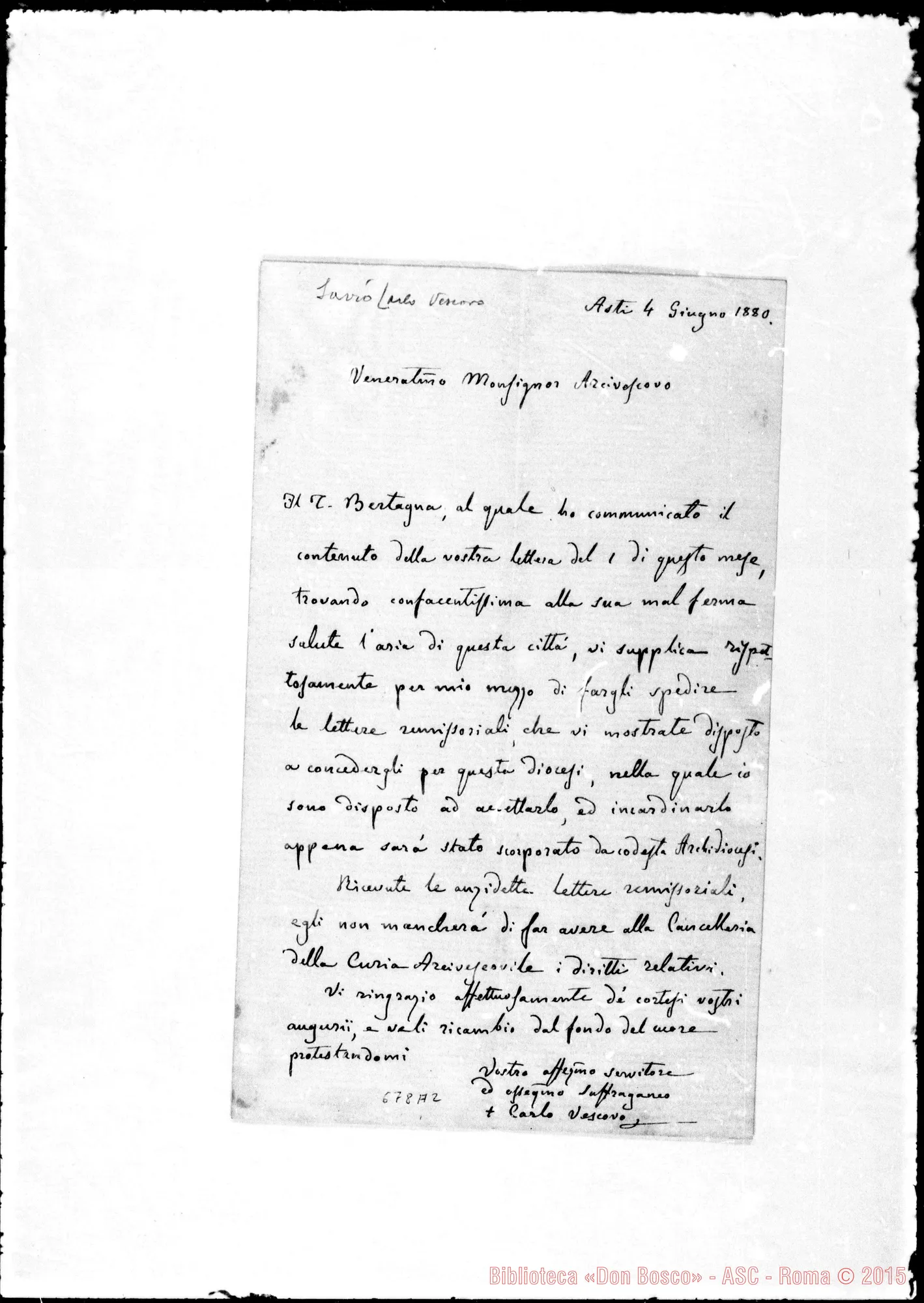 Fotogramma A 2 — » »-Gastaldi. 4- 6-1880
