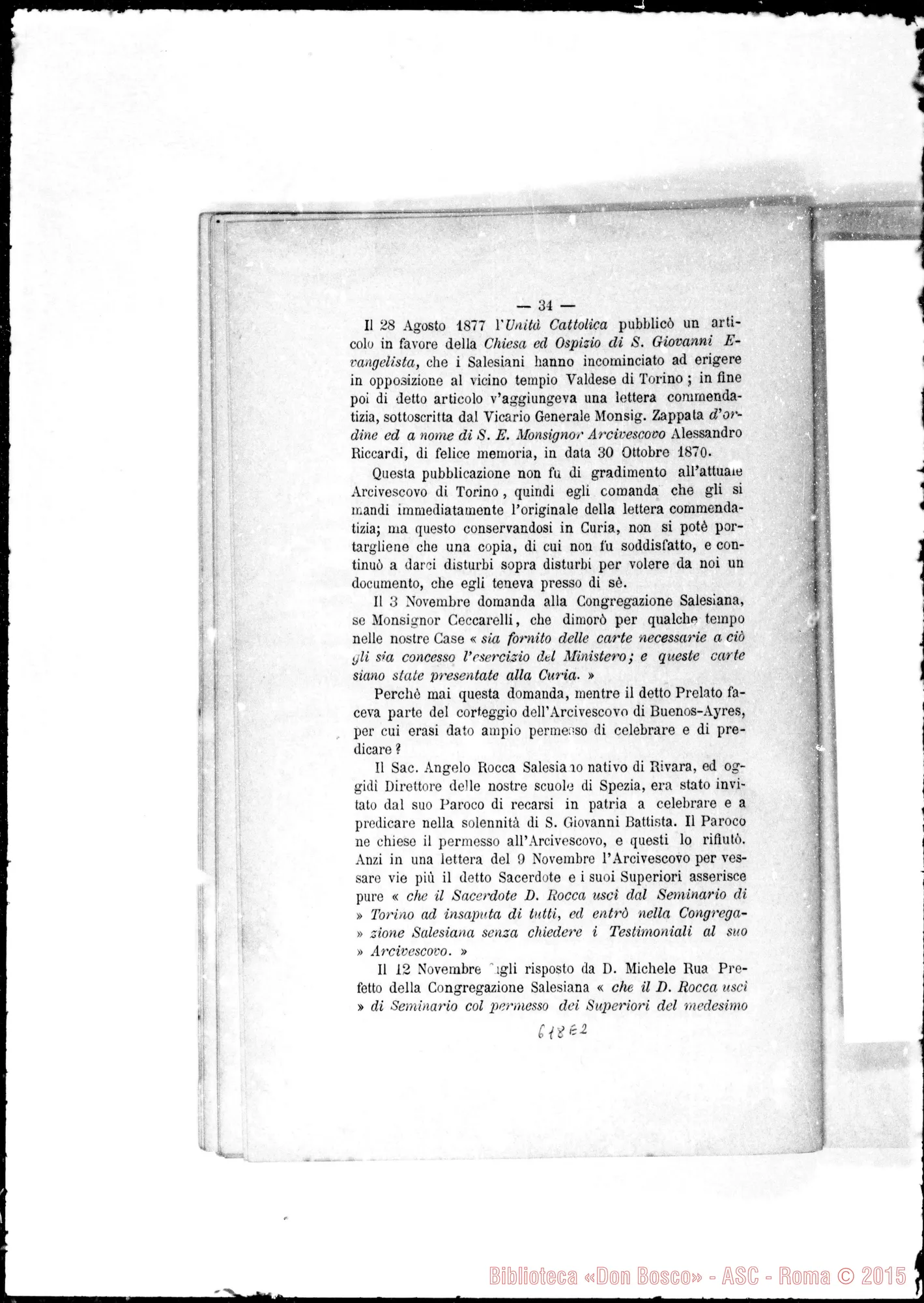 Fotogramma E 2 — Agli Eminentissimi Cardinali… ESPOSIZIONE… Stampato