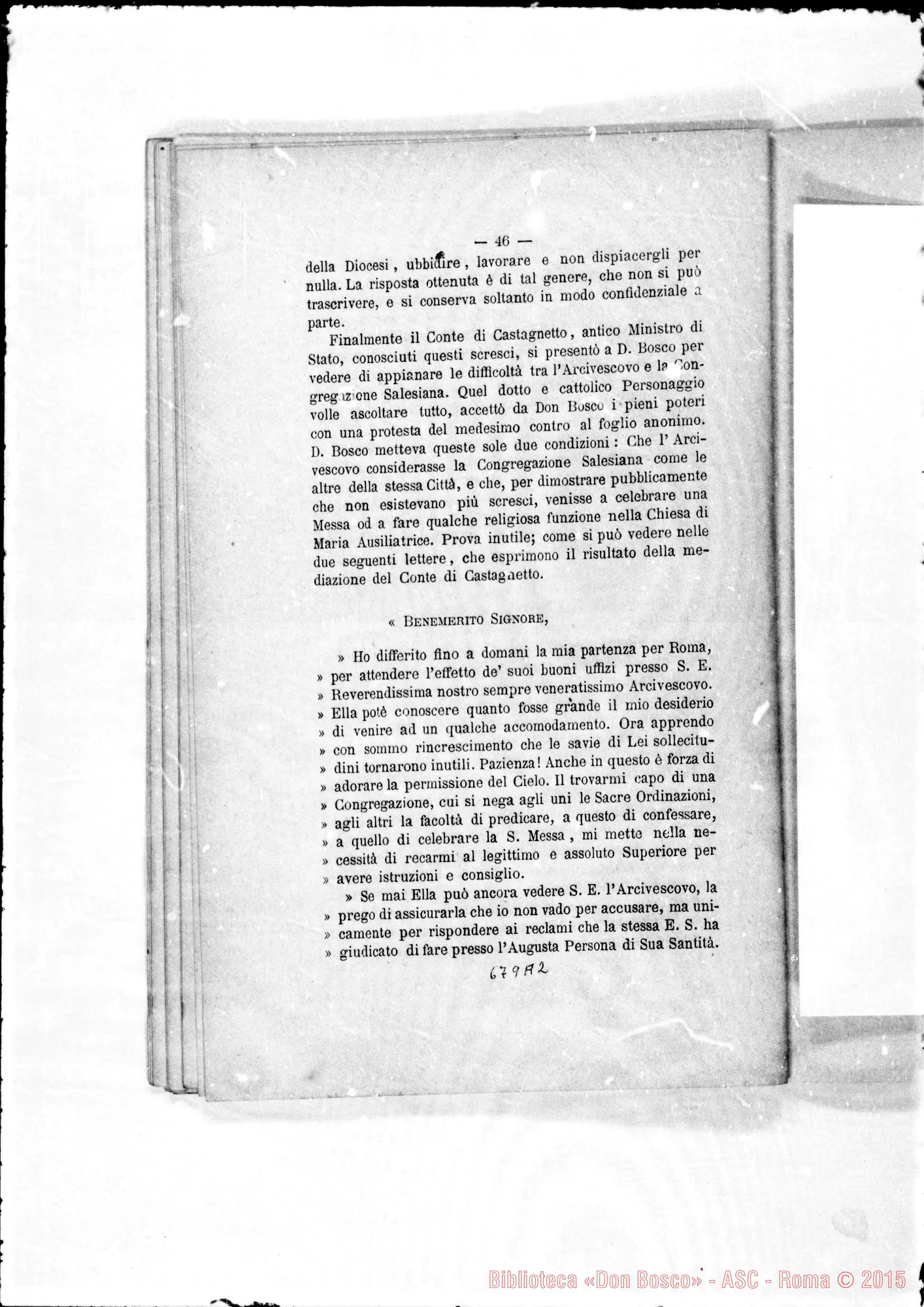 Fotogramma A 2 — Agli Eminentissimi Cardinali… ESPOSIZIONE… Stampato