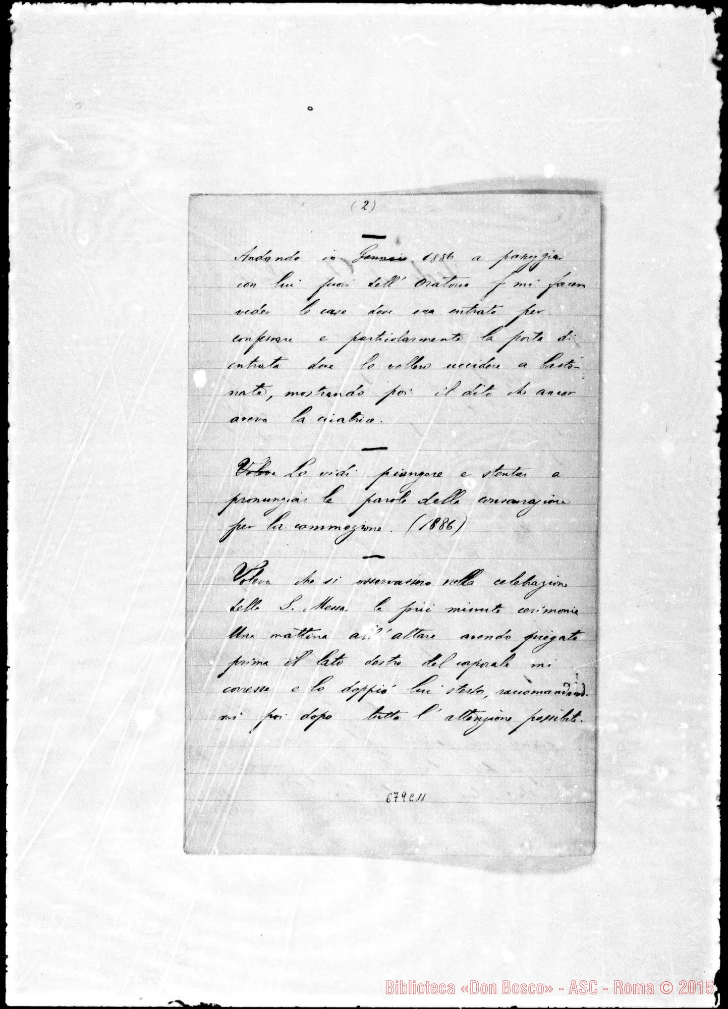 Fotogramma C 11 — Gastaldi Sebastiano: Memorie su D. Bosco. Lorena (Brasile) 3 aprile 1893