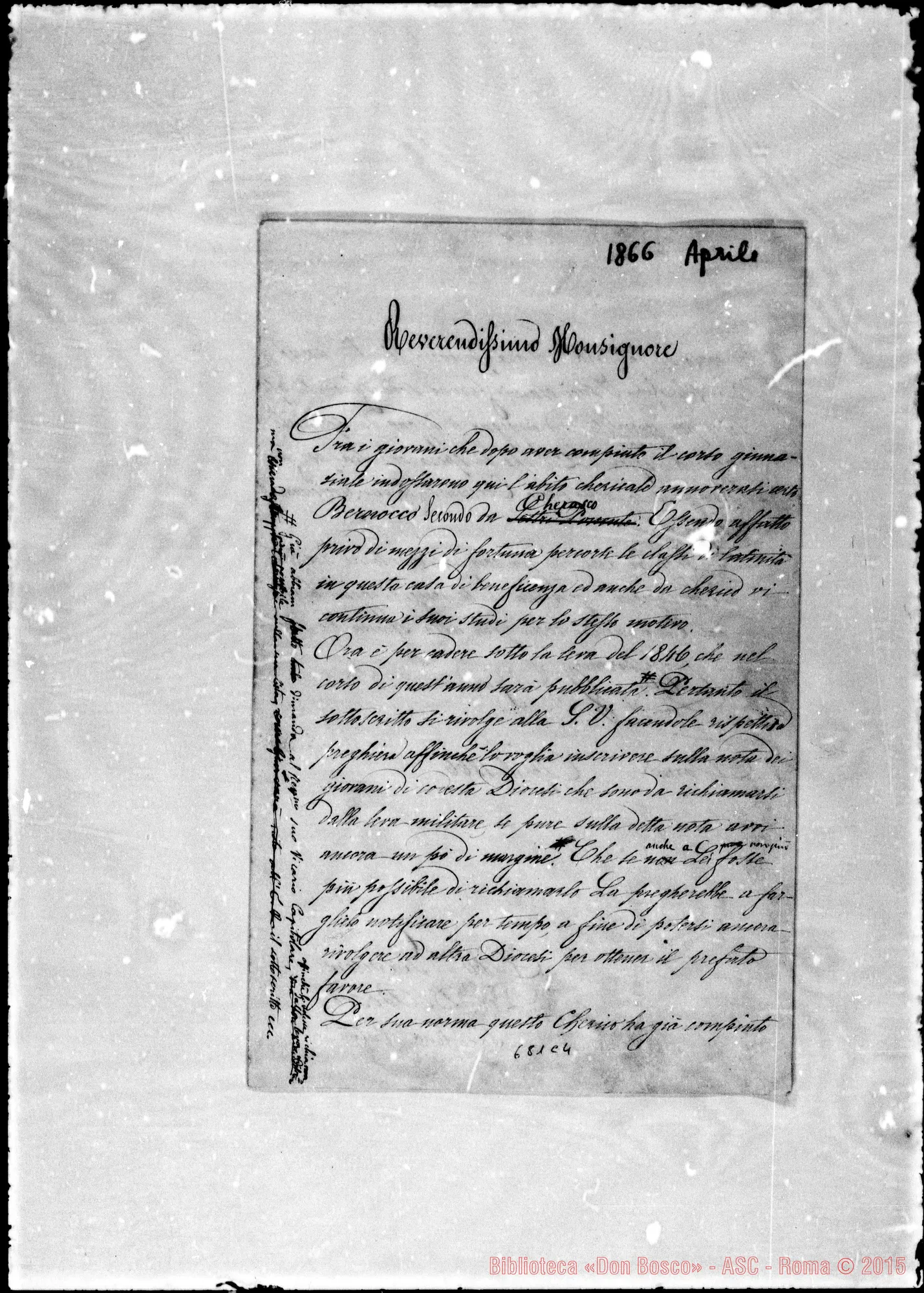Fotogramma C 4 — Ghilardi, vescovo: Lettere: Rua-Ghilardi