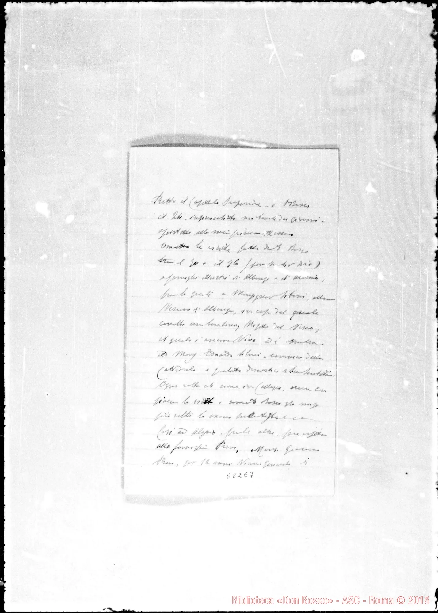 Fotogramma E 7 — Giordano, SDB: Lettere: A D. Ceria