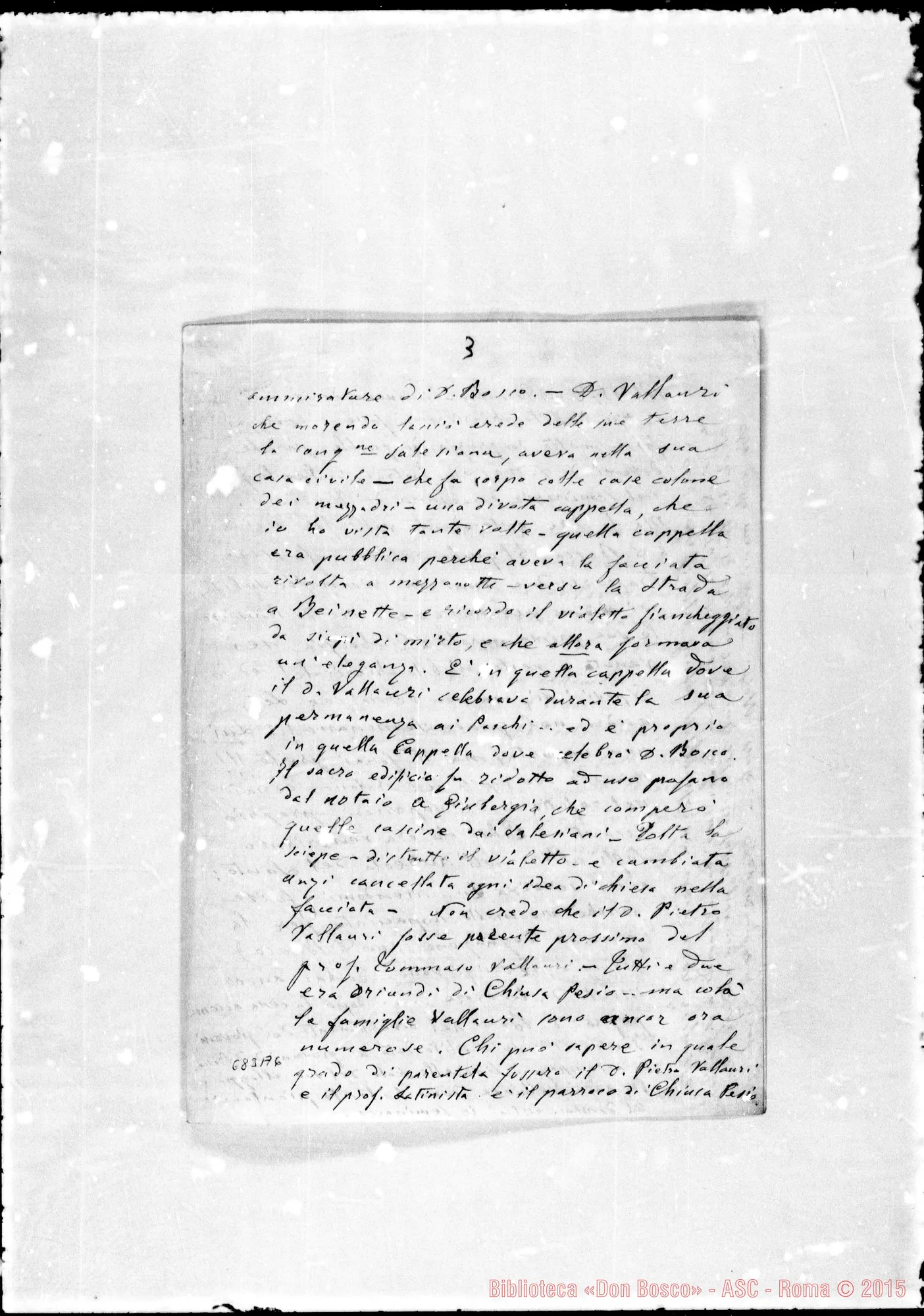 Fotogramma A 6 — Giubergia. Lettera A D. Landoni