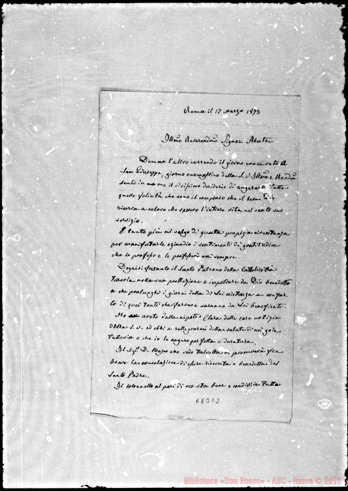 Fotogramma C 2 — Devota Serva-lll.mo Rev.do Abate