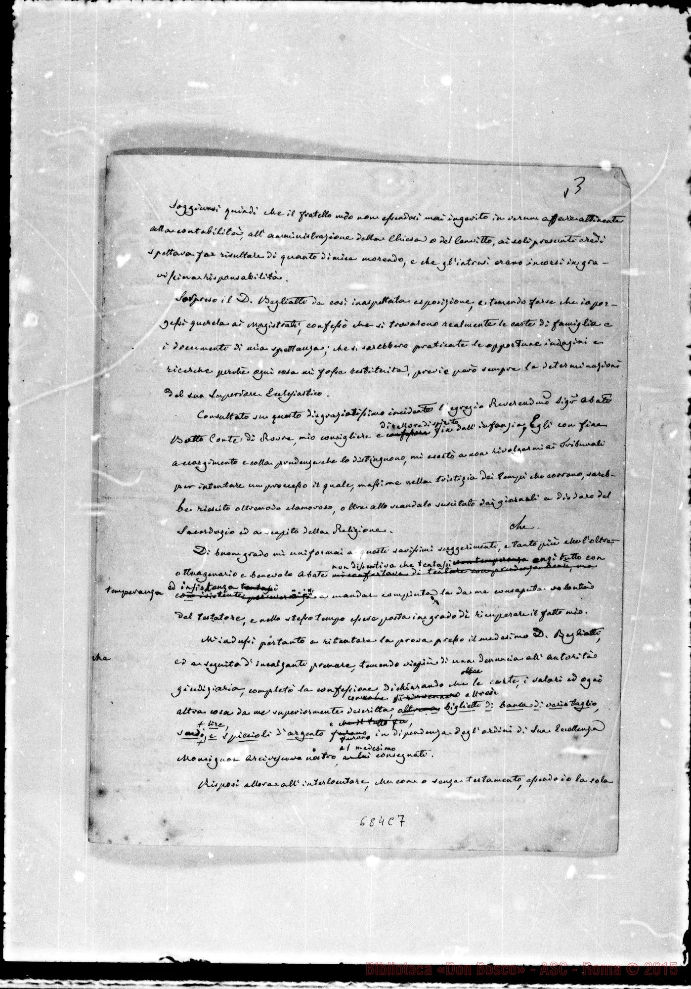 Fotogramma C 7 — Devotissima serva-Eminentissimo Monsignor