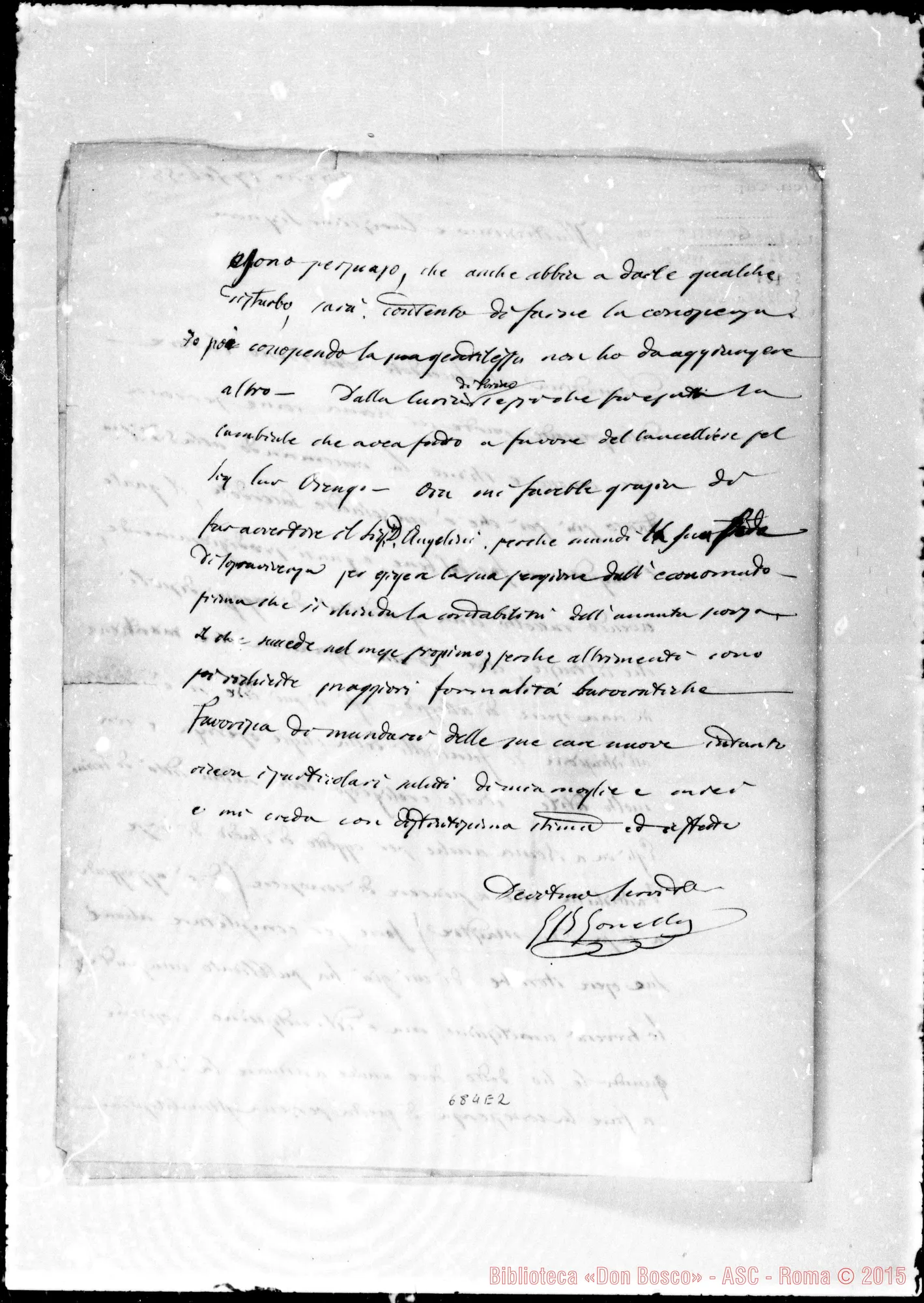Fotogramma E 2 — Gonella Marco: Lettera A Vincenzo Cavazzi