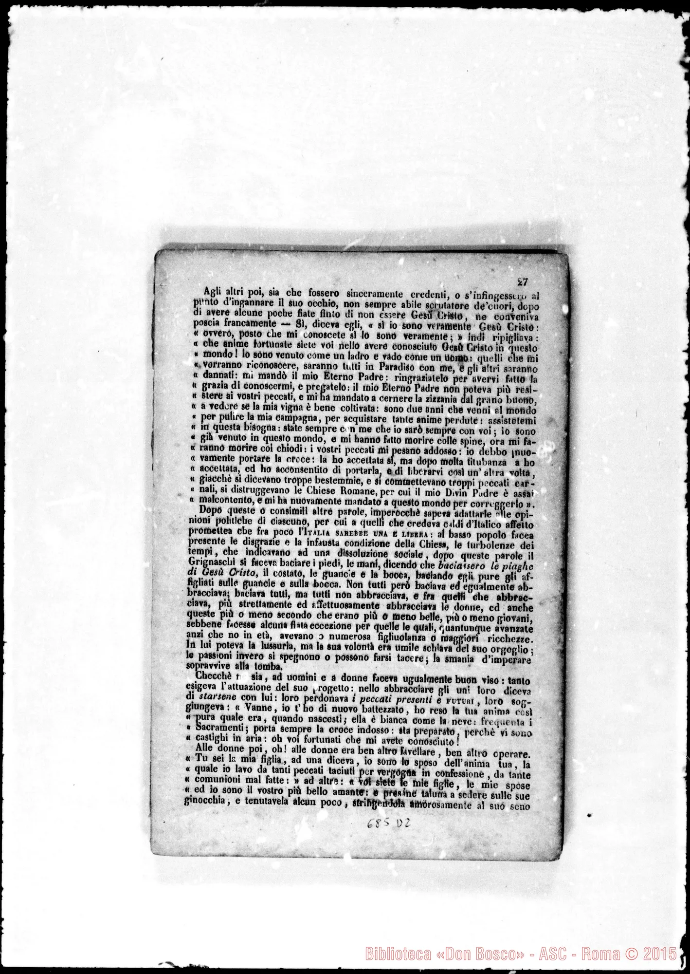 Fotogramma D 2 — Sentenza ed atto d’accusa… contro Grignaschi, sac.