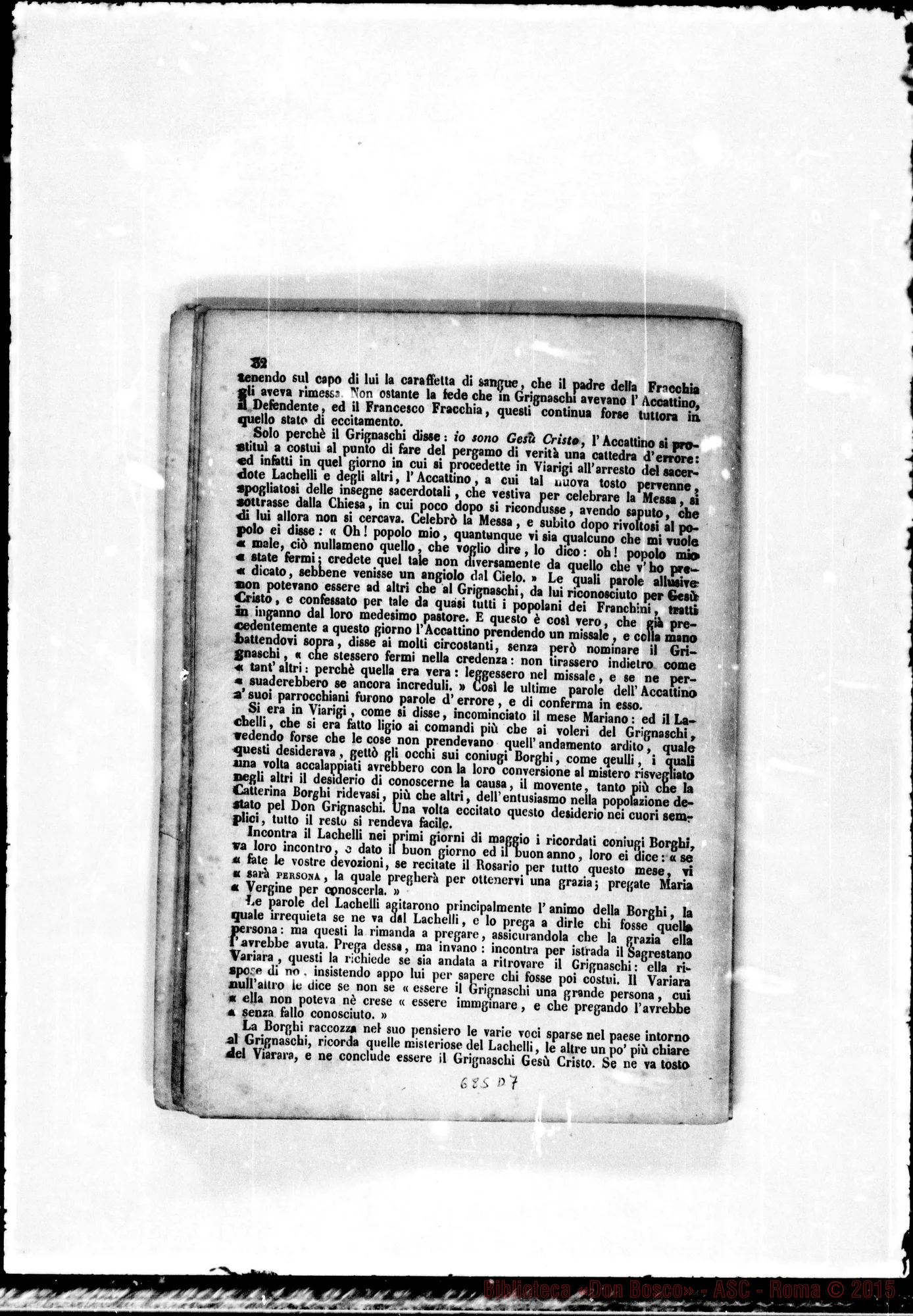 Fotogramma D 7 — Sentenza ed atto d’accusa… contro Grignaschi, sac.