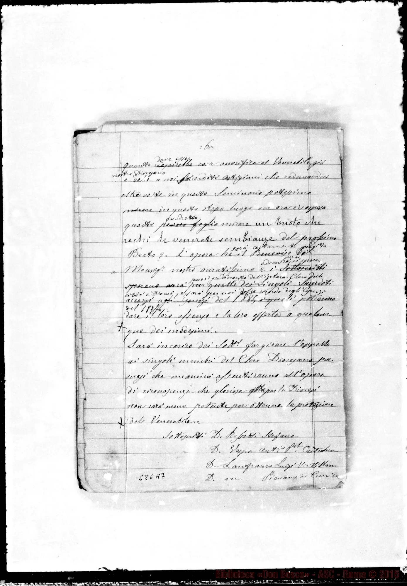 Fotogramma A 7 — Copia di lettere «importanti» A D. Bosco