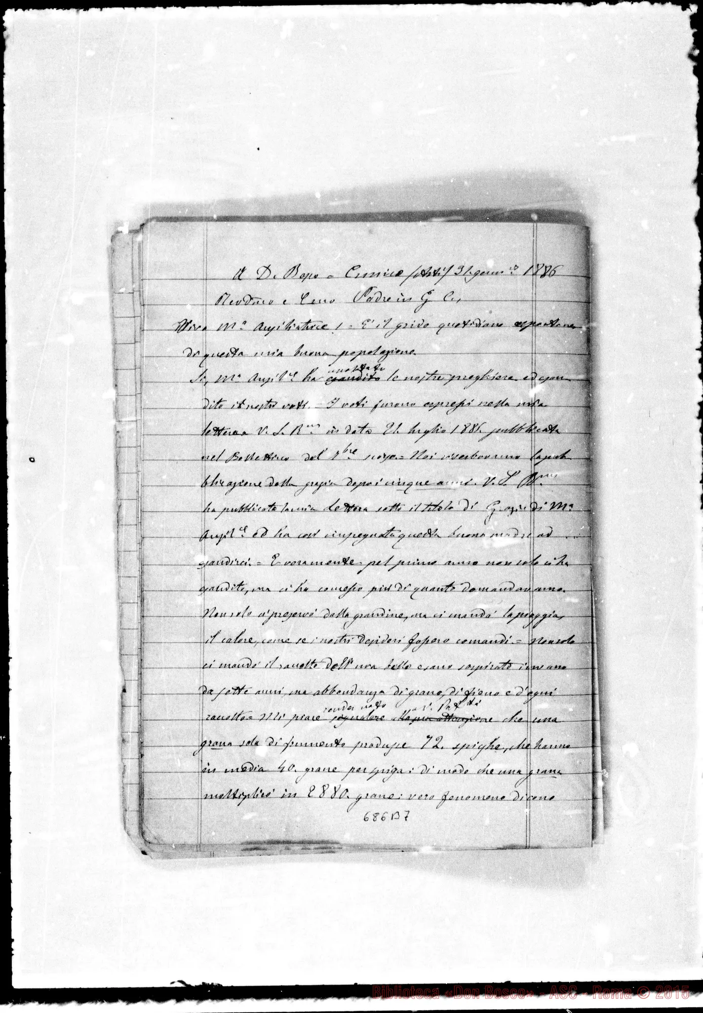 Fotogramma B 7 — Copia di lettere «importanti» A D. Bosco