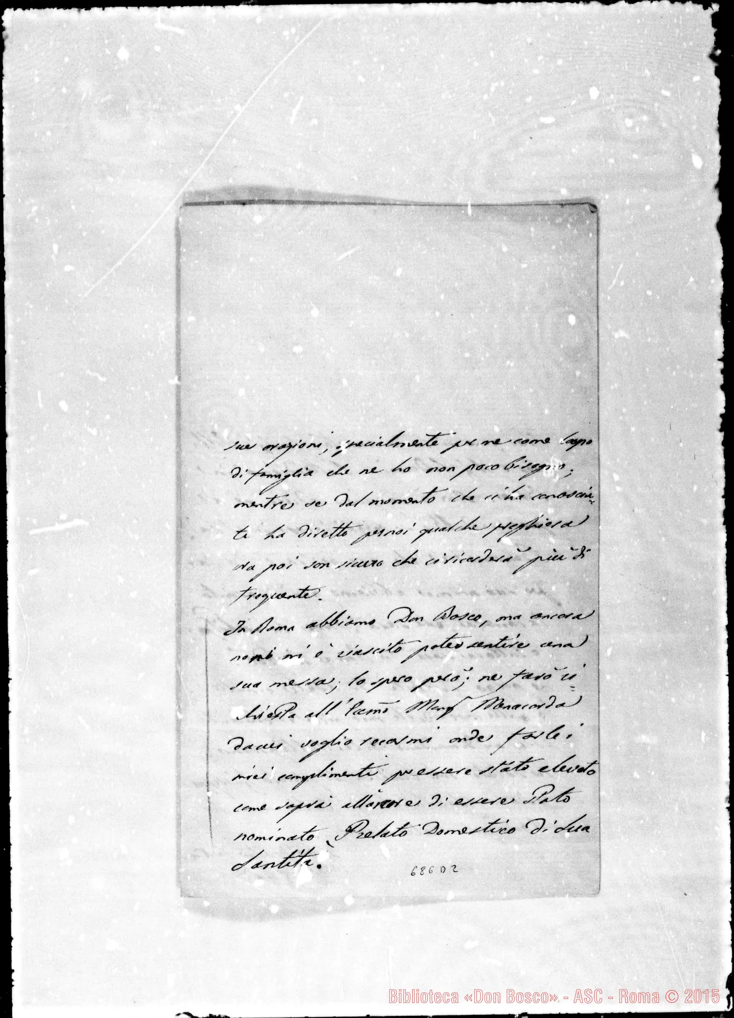 Fotogramma D 2 — Gualdi Camillo: Lettera A Sig. Cav.