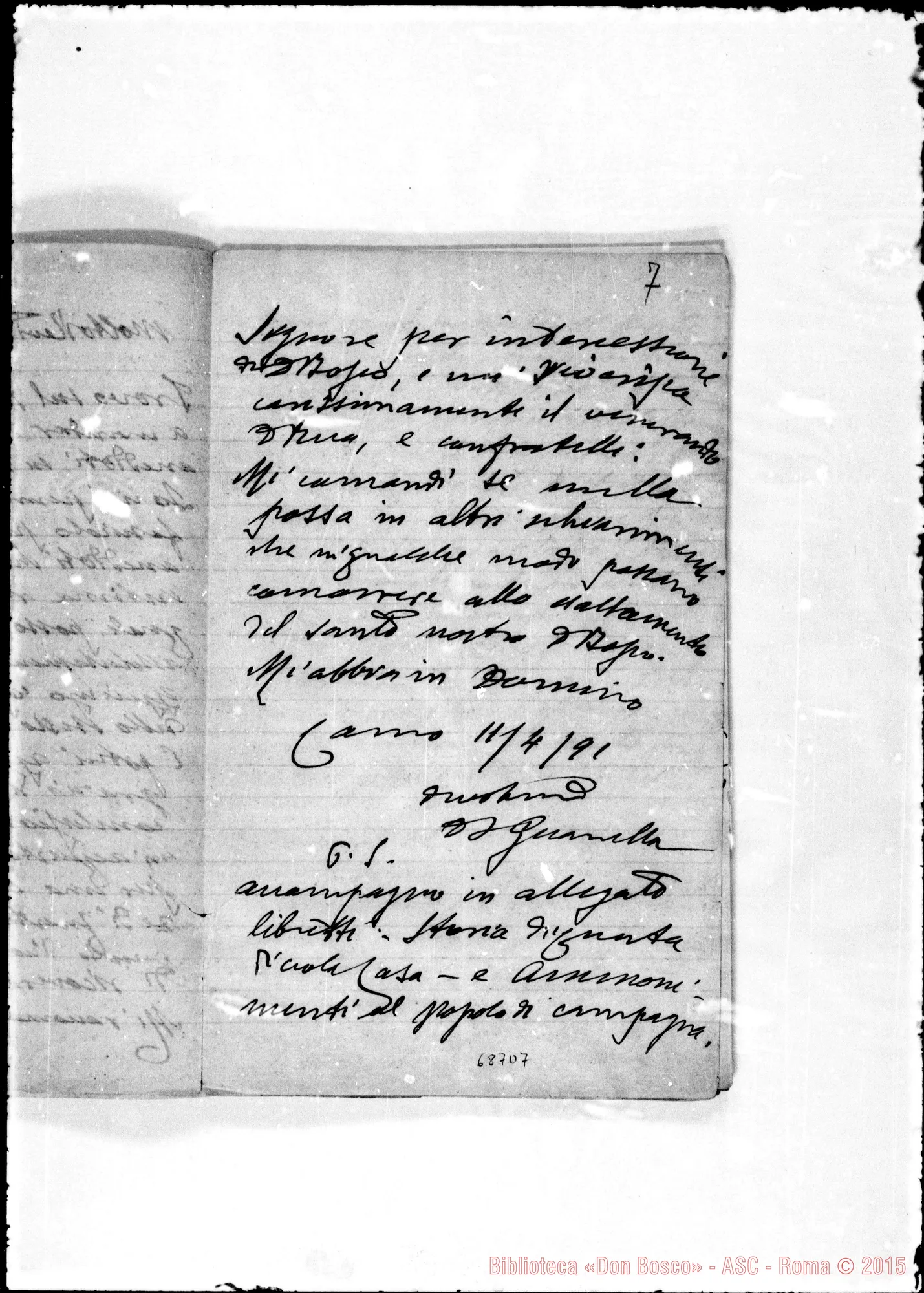 Fotogramma D 7 — Pensieri di D. Guanella intorno A D. Bosco