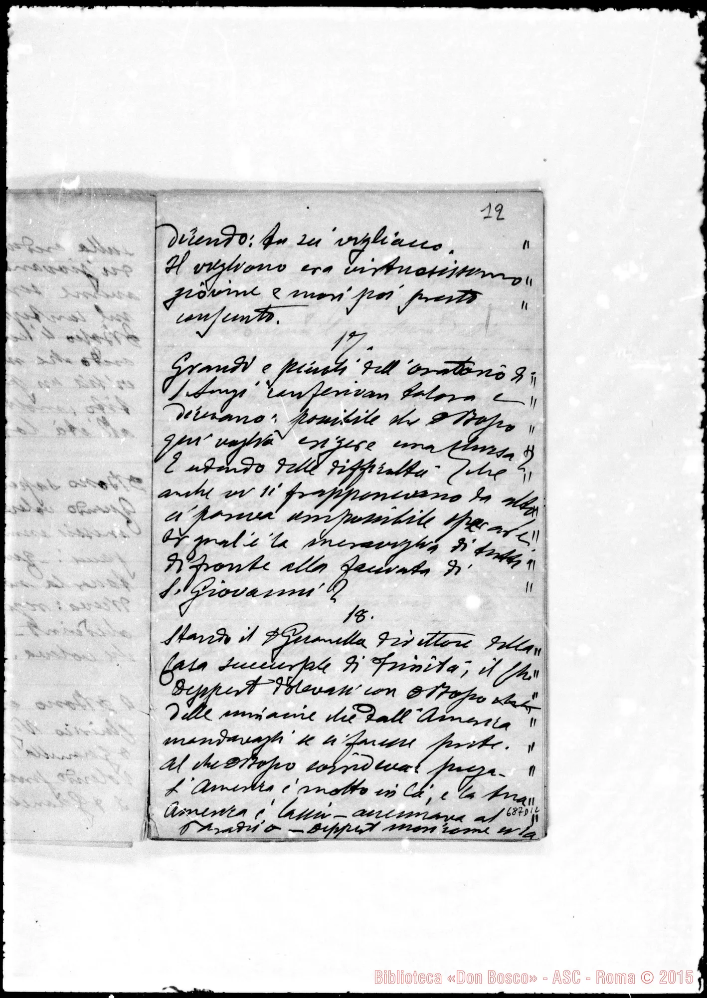 Fotogramma D 12 — Pensieri di D. Guanella intorno A D. Bosco