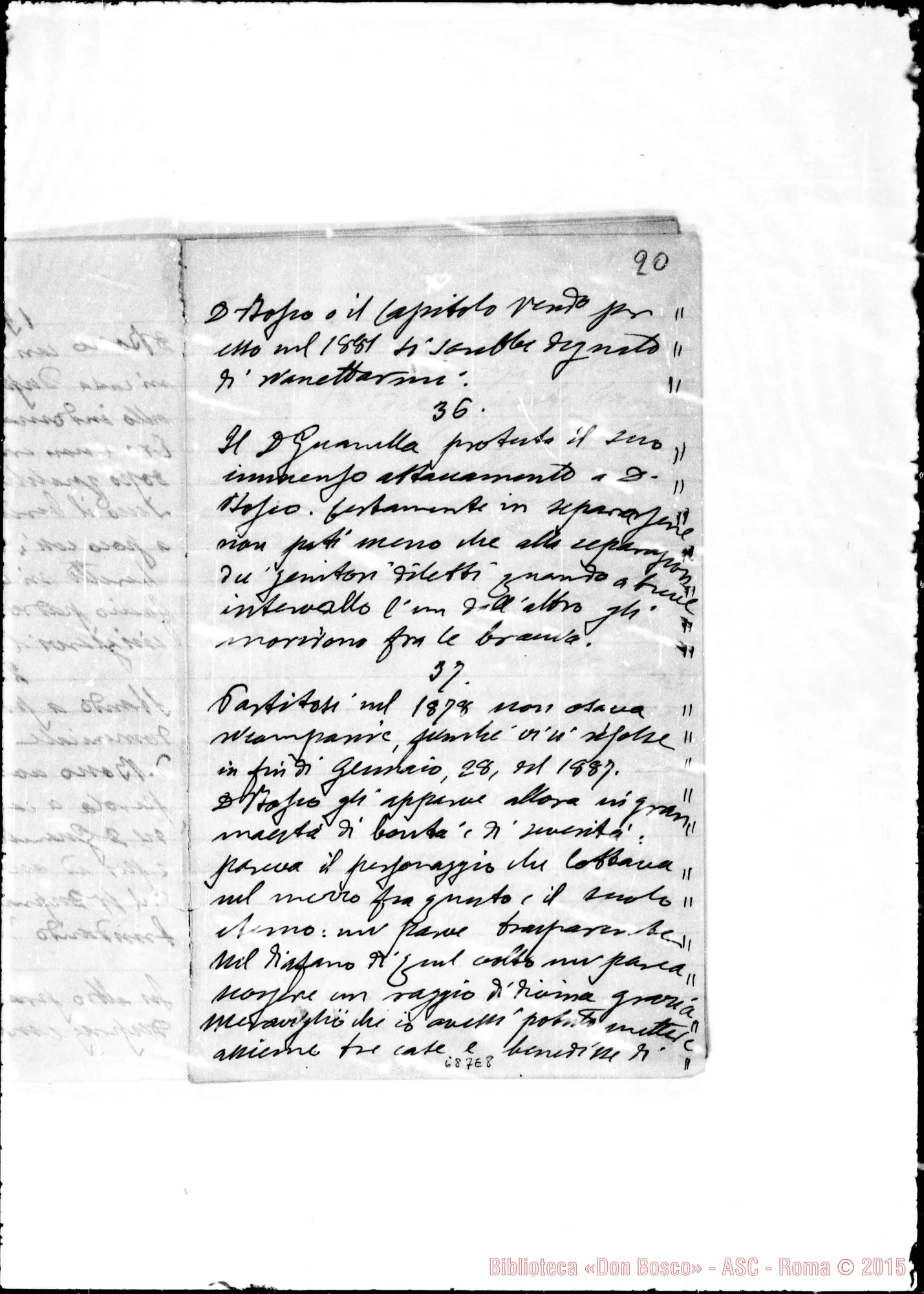 Fotogramma E 8 — Pensieri di D. Guanella intorno A D. Bosco