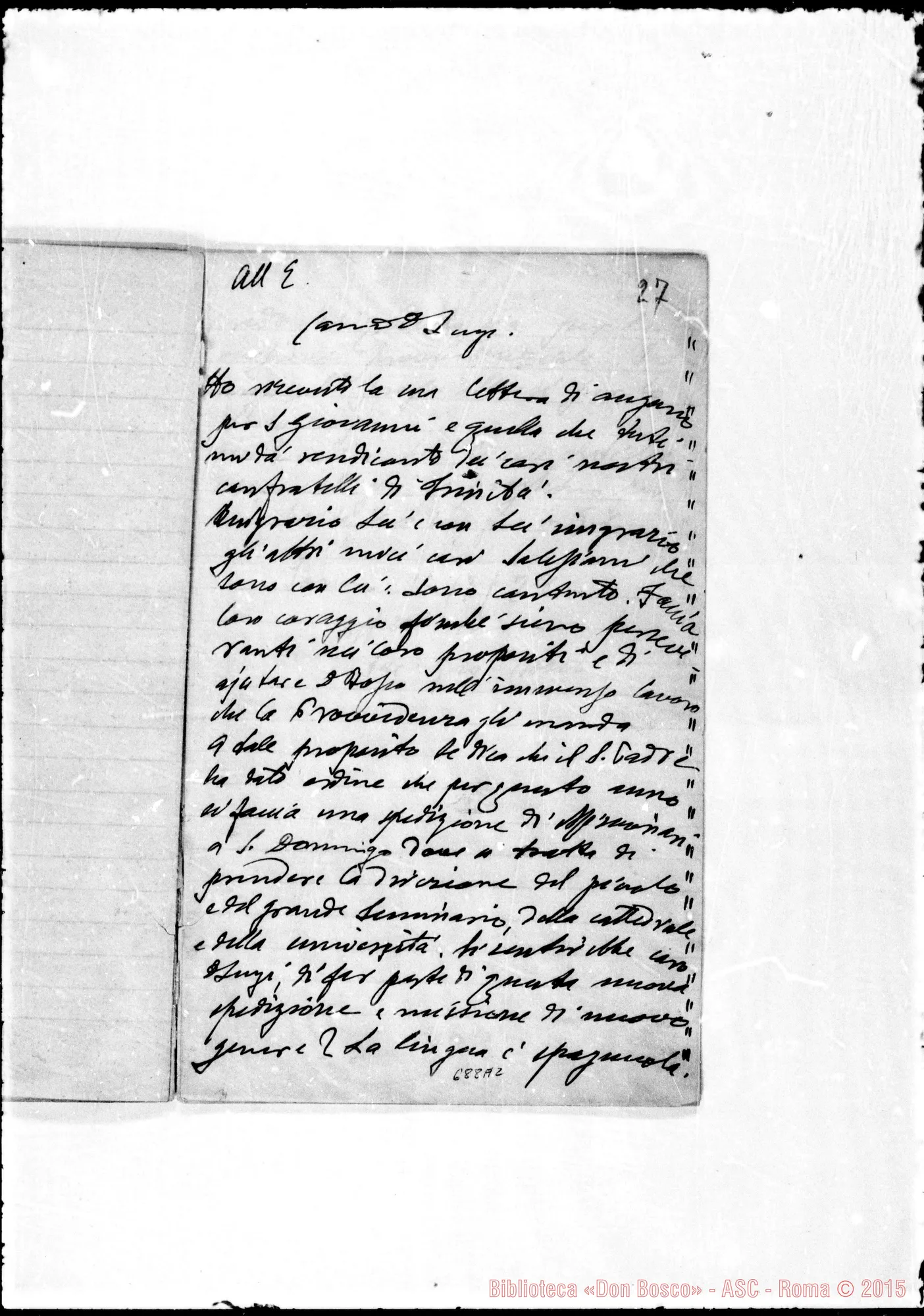 Fotogramma A 2 — Pensieri di D. Guanella intorno A D. Bosco