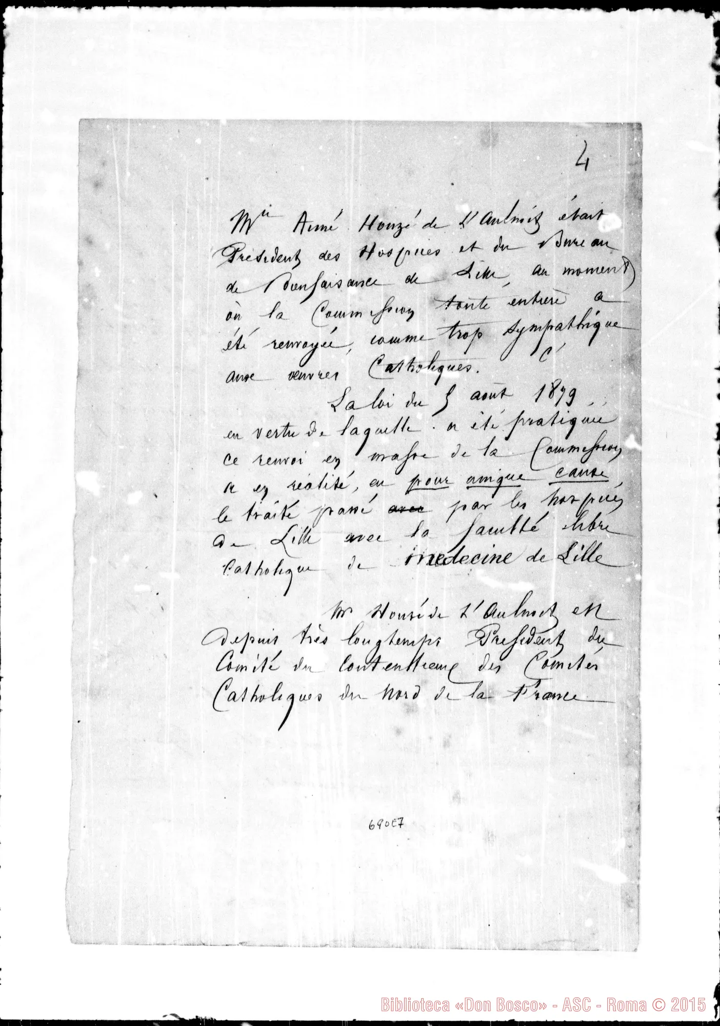 Fotogramma E 7 — Note relative al cav.