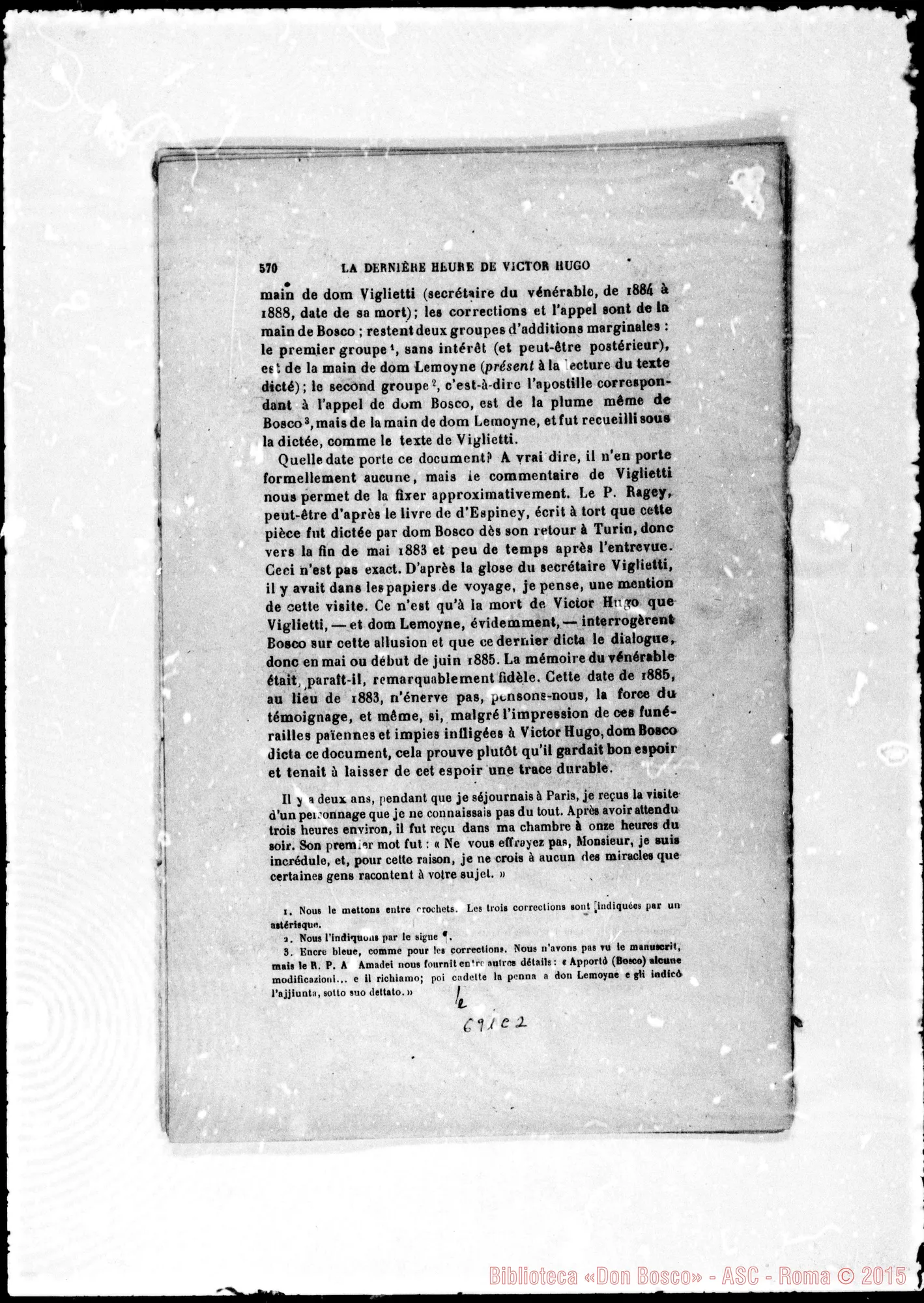 Fotogramma C 2 — «Etudes»: La dernière heure de Victor Hugo. Stampato