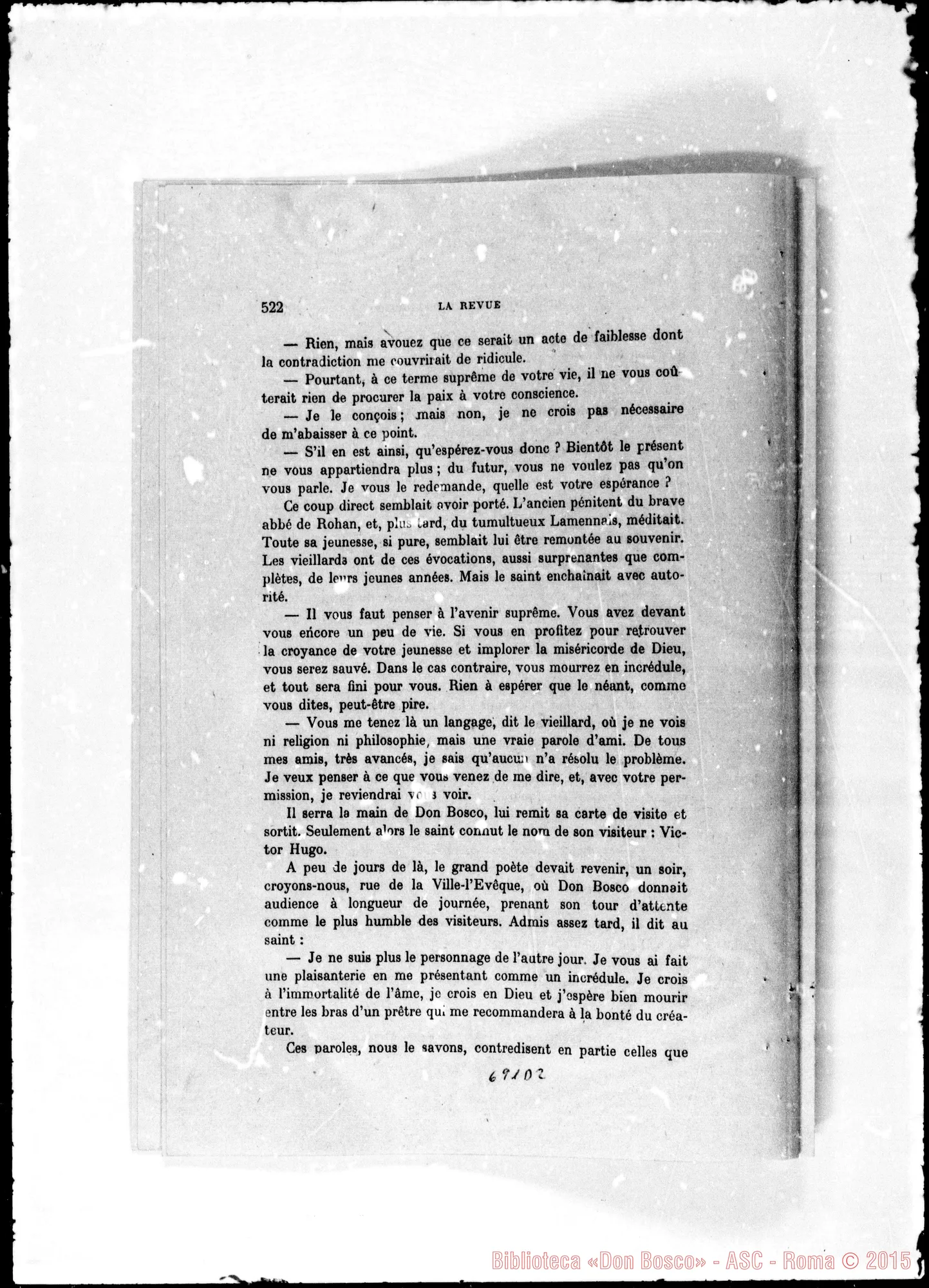 Fotogramma D 2 — «La Revue»: Victor Hugo chez Don Bosco