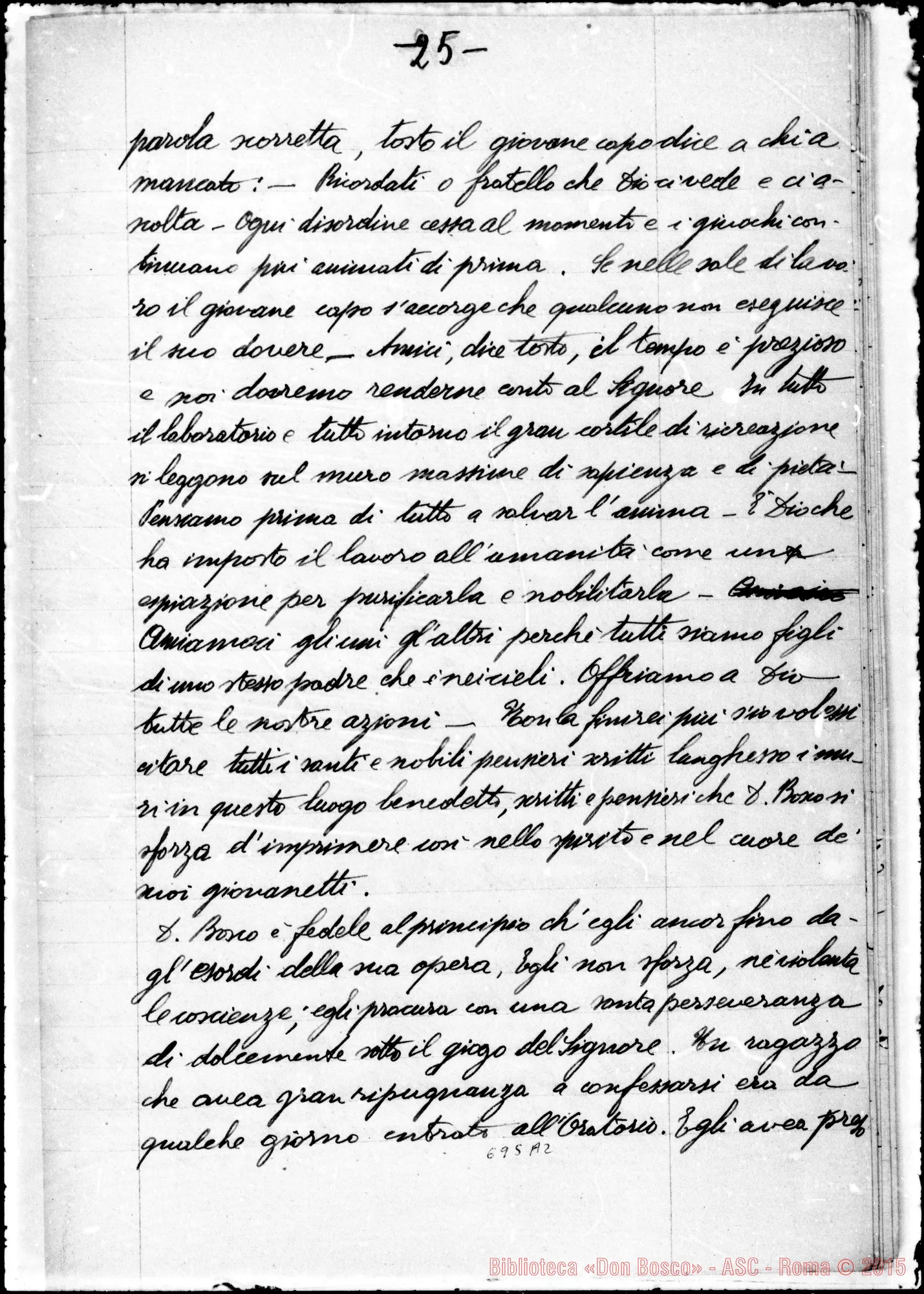 Fotogramma A 2 — Lodovico da Casoria, francescano. Don Bosco E Lodovico da Casoria