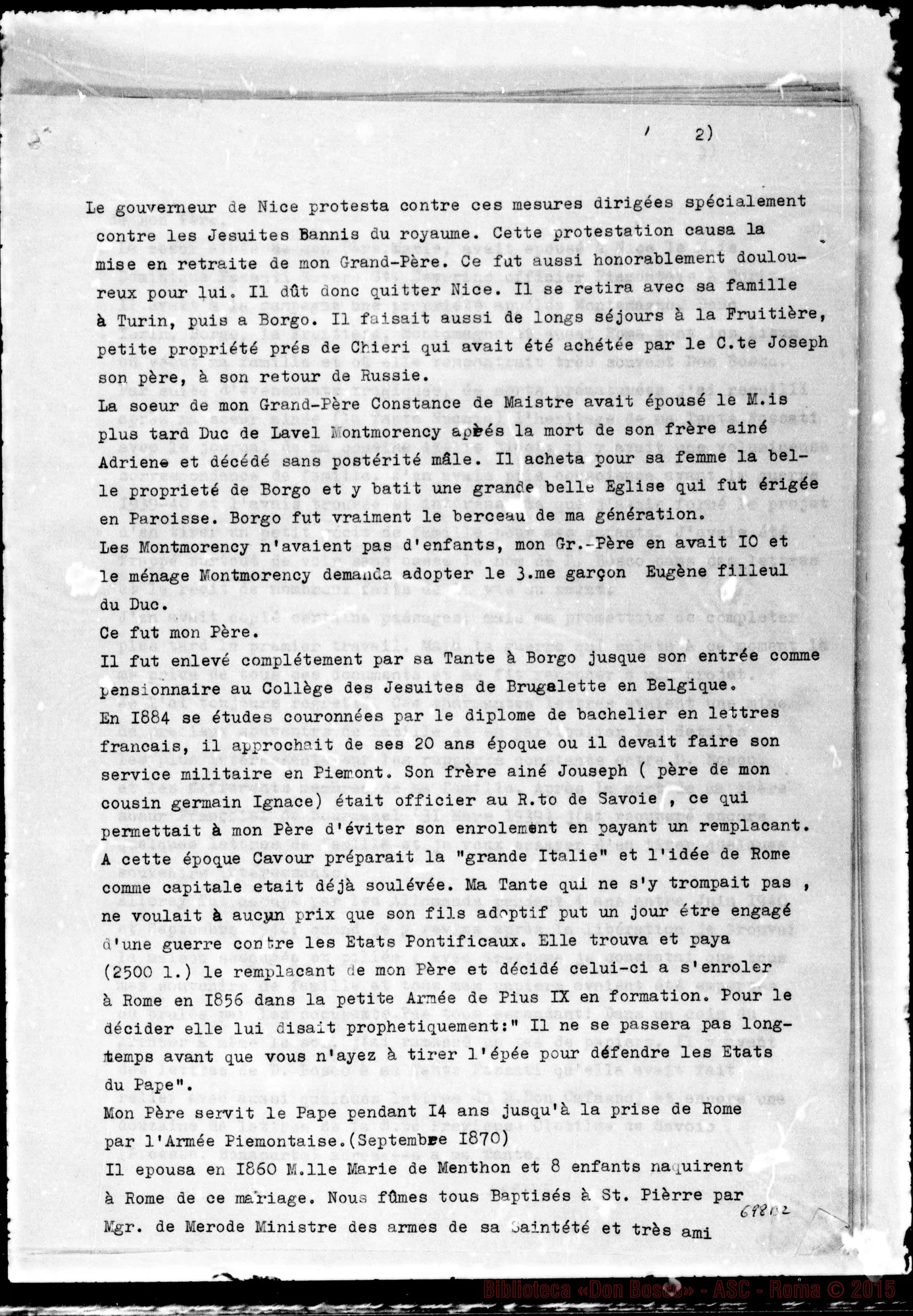 Fotogramma B 2 — Souvenirs de Dom Bosco
