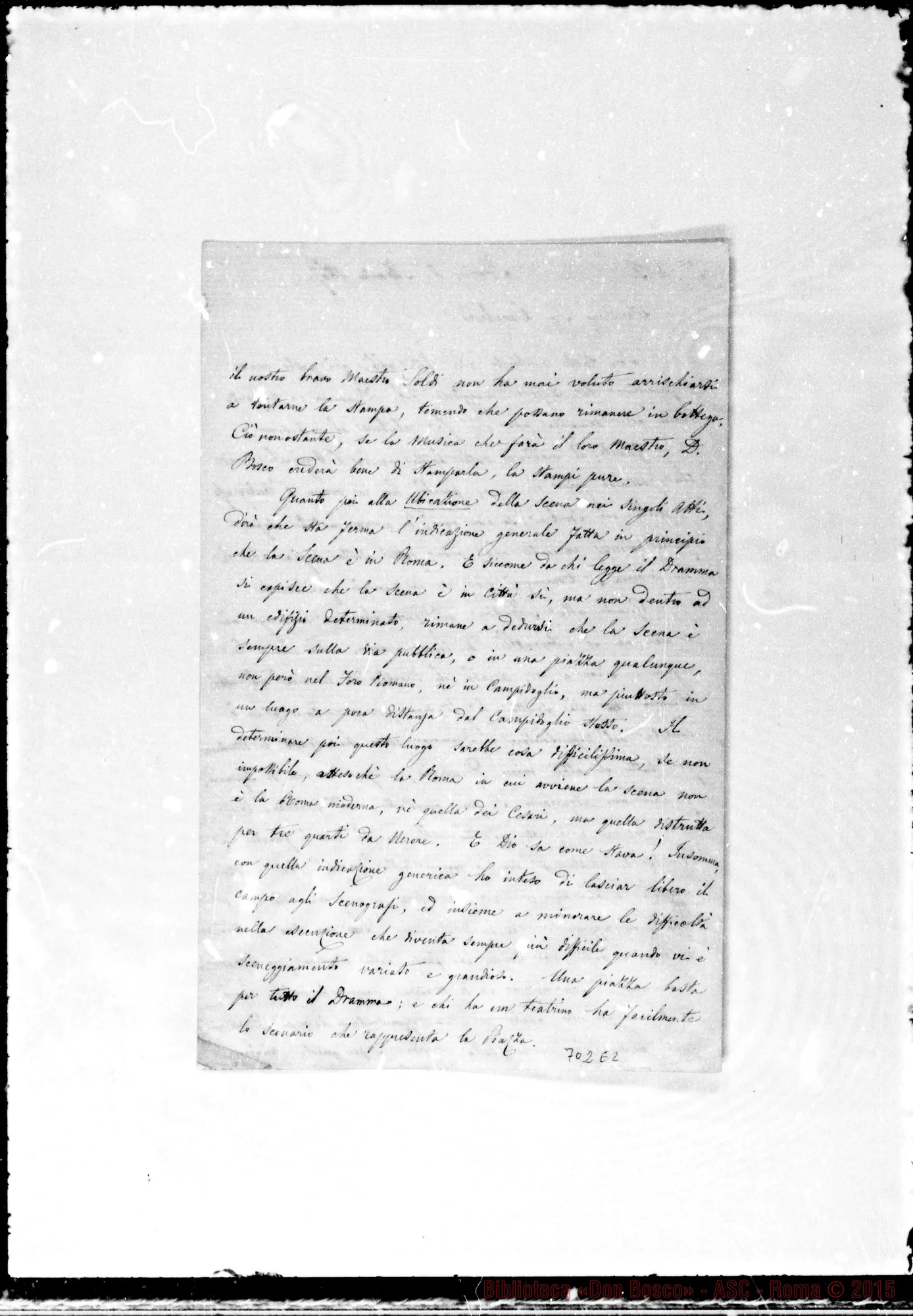 Fotogramma E 2 — Metti Giulio. Lettera: Metti-Sig. Cavaliere