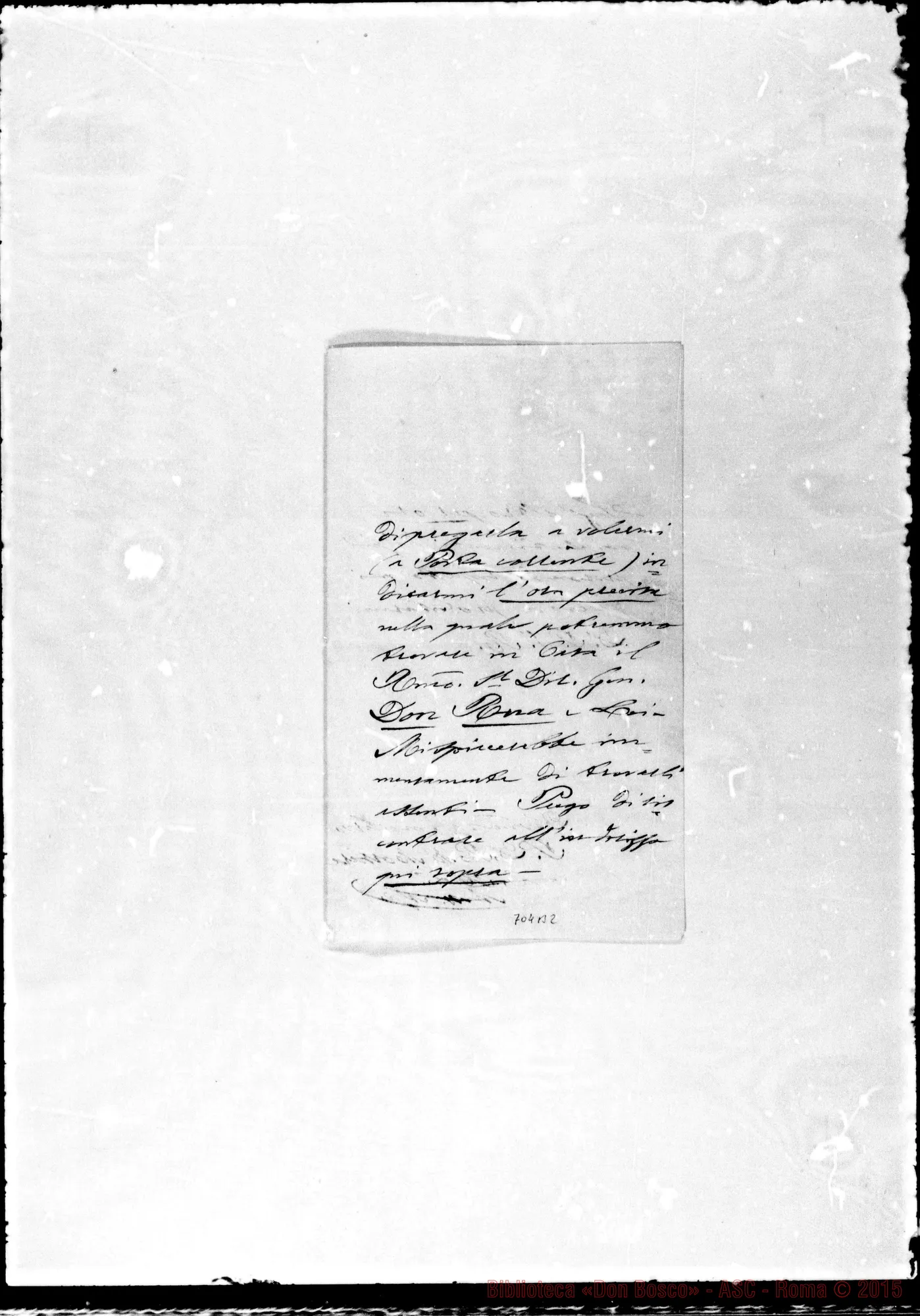 Fotogramma B 2 — A Molto Rev.do Padre