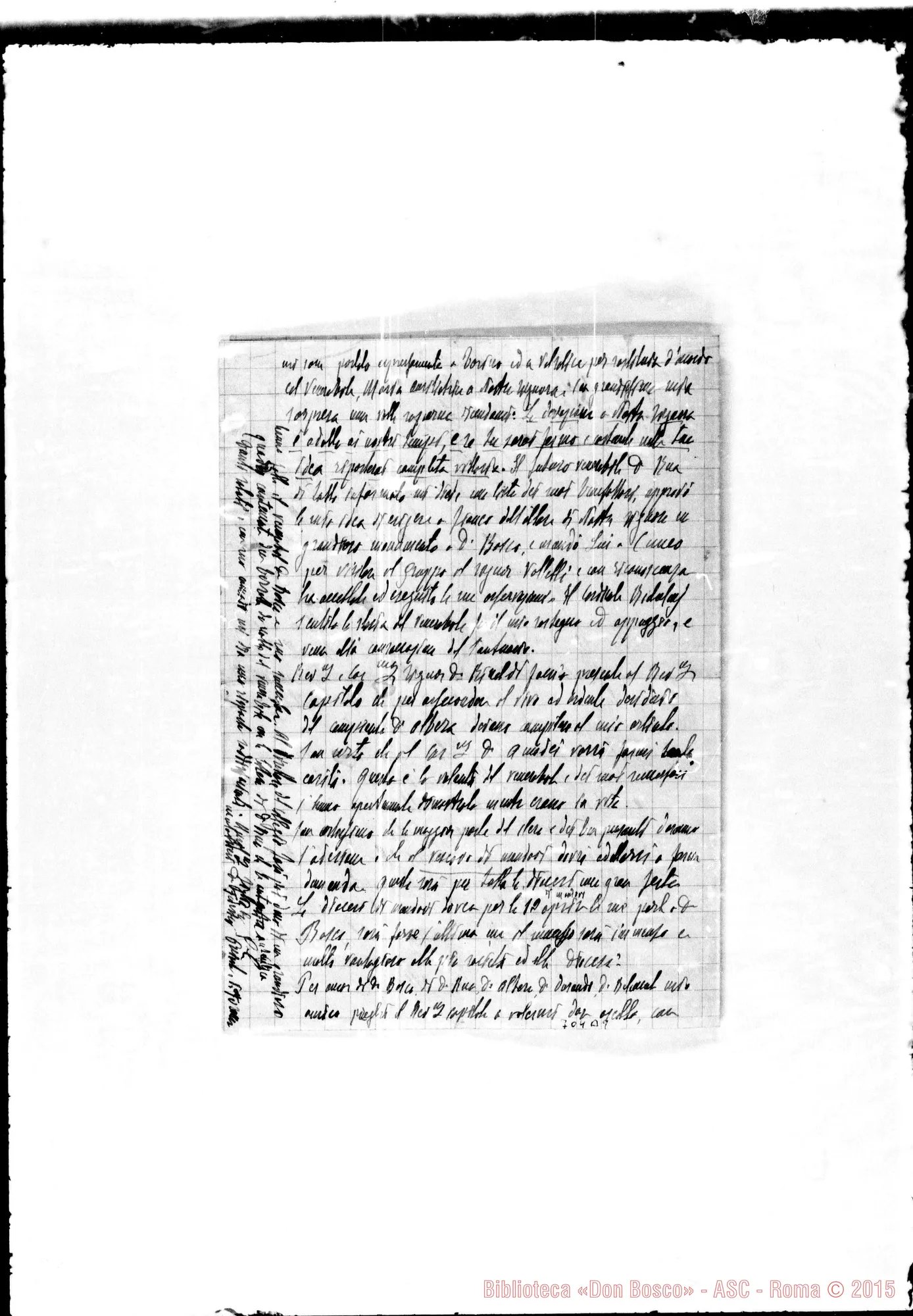 Fotogramma B 9 — Mulattieri Federico. Relazione-Lettera A D. Rinaldi