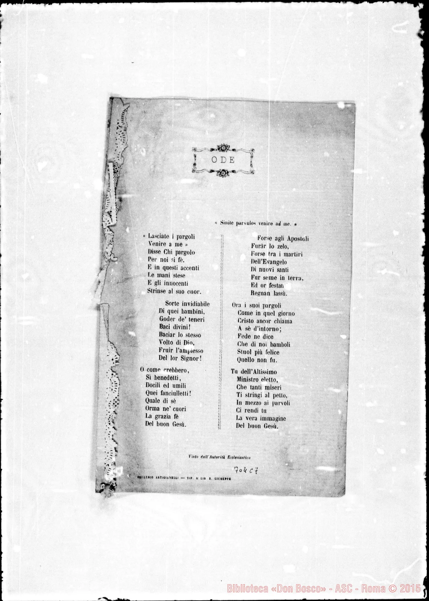 Fotogramma C 7 — A D. Murialdo gli artigianelli