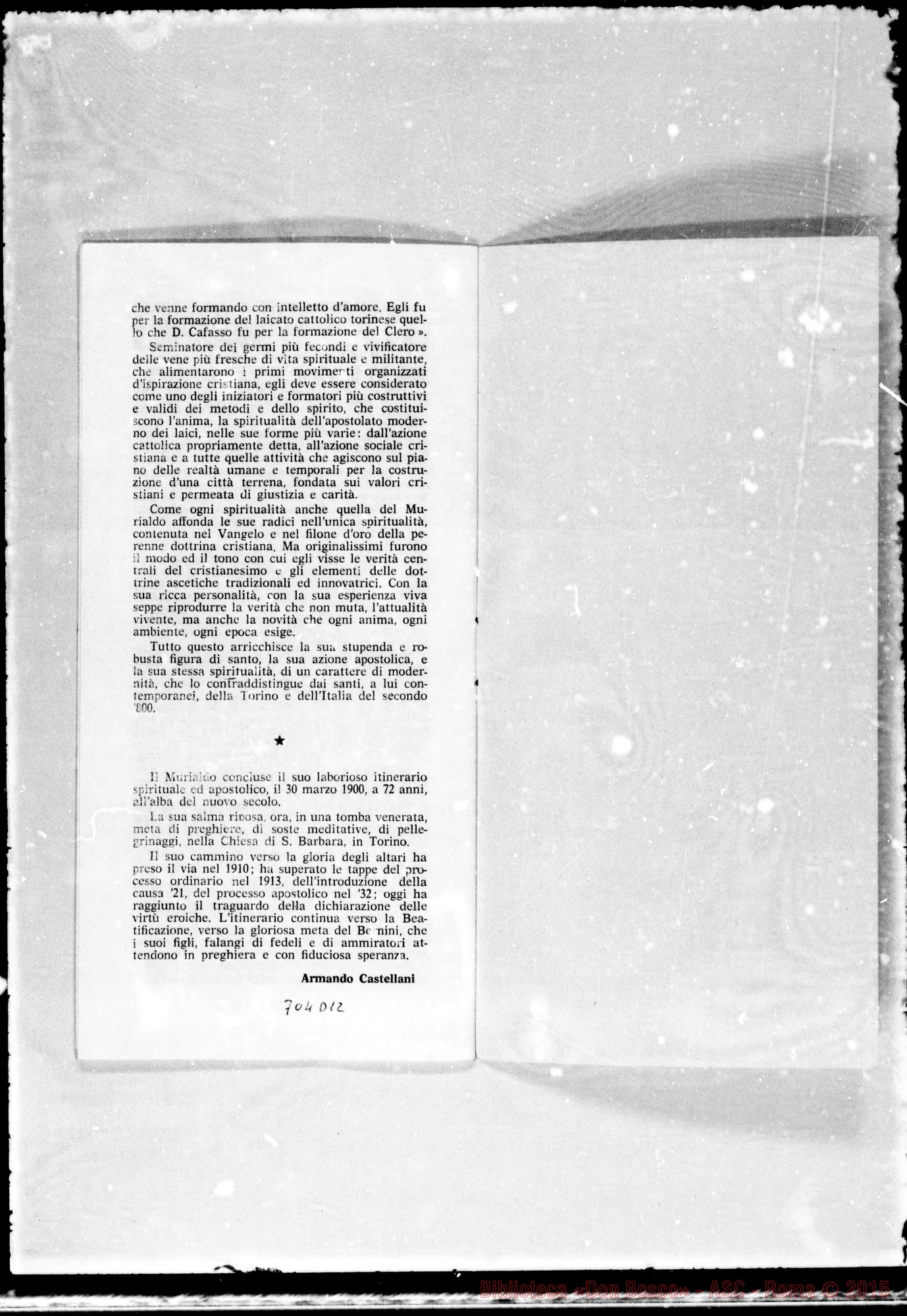 Fotogramma D 12 — Spiritualità E Azione Apostolica di D. Murialdo