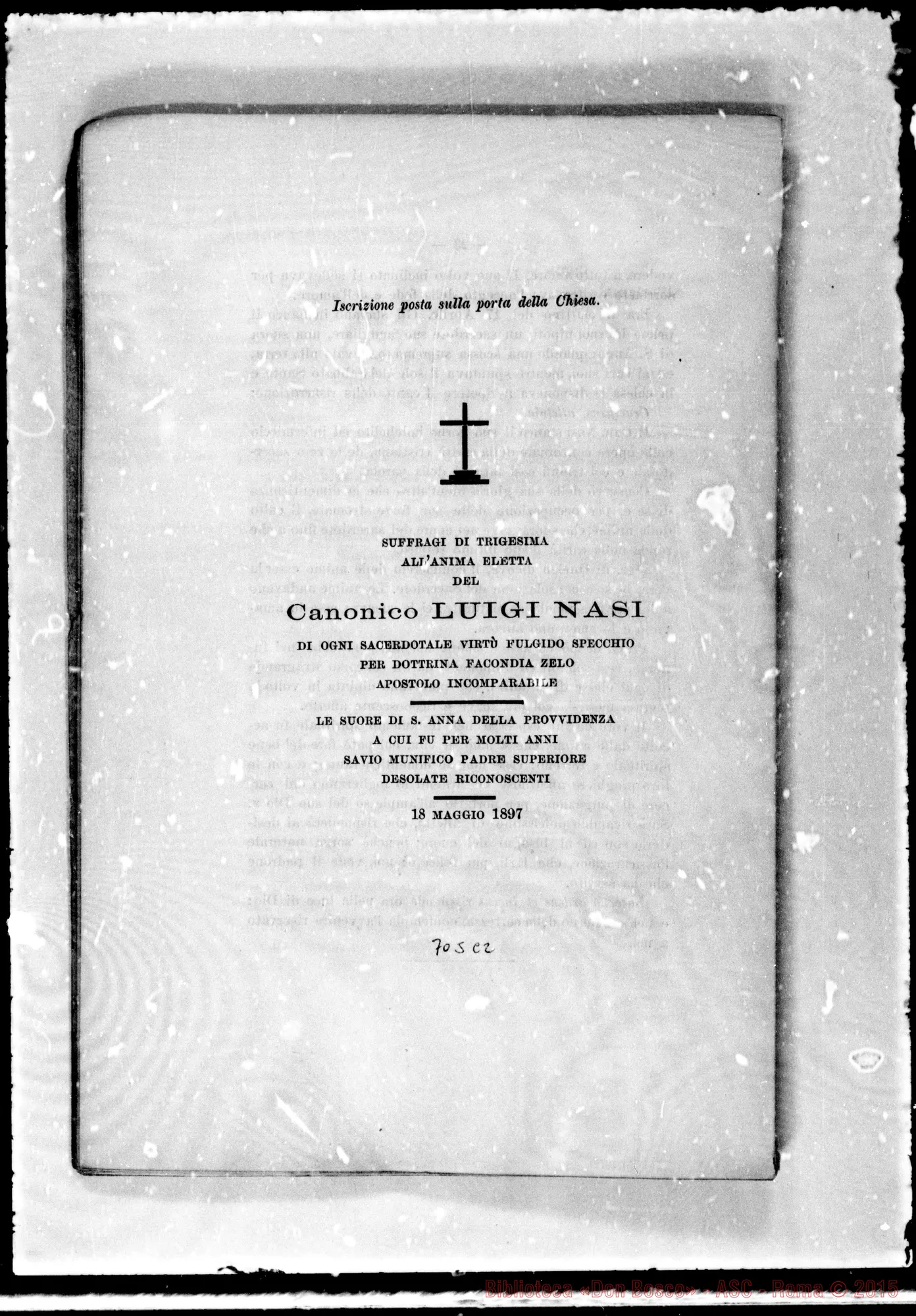 Fotogramma C 2 — Nasi Luigi, can. Elogio Funebre