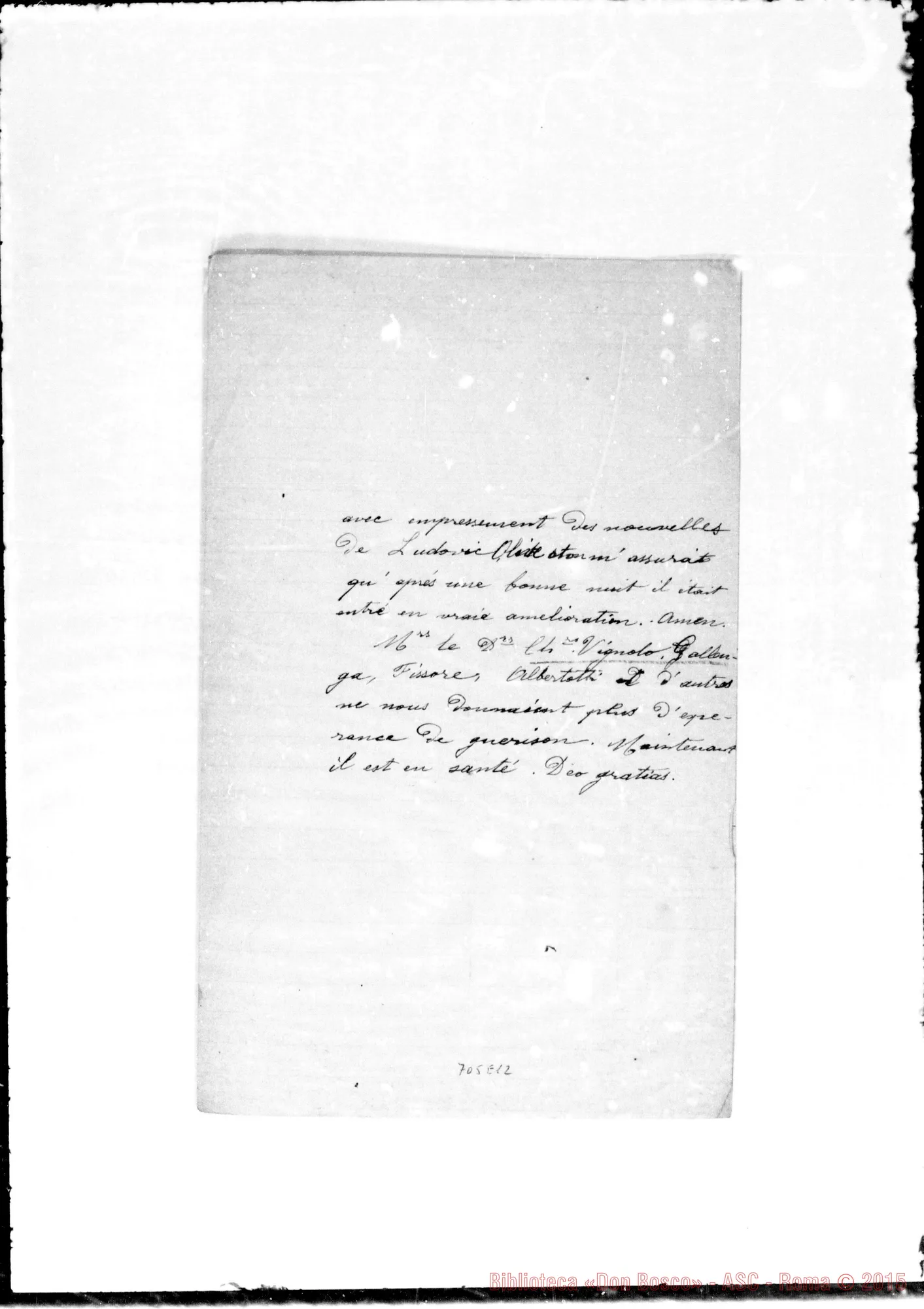 Fotogramma E 12 — Relazione